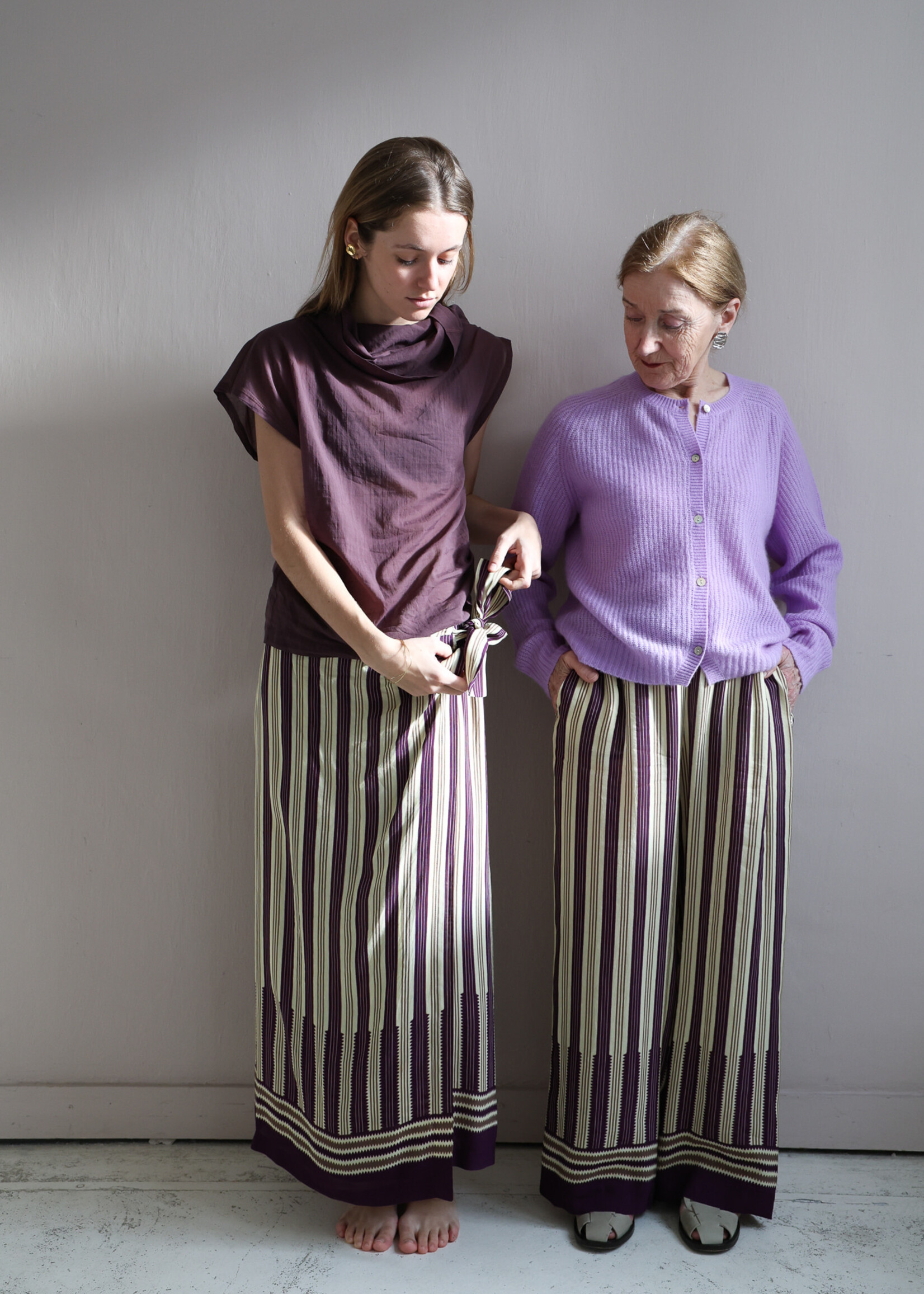 Ottod'Ame Wrap Skirt stripe