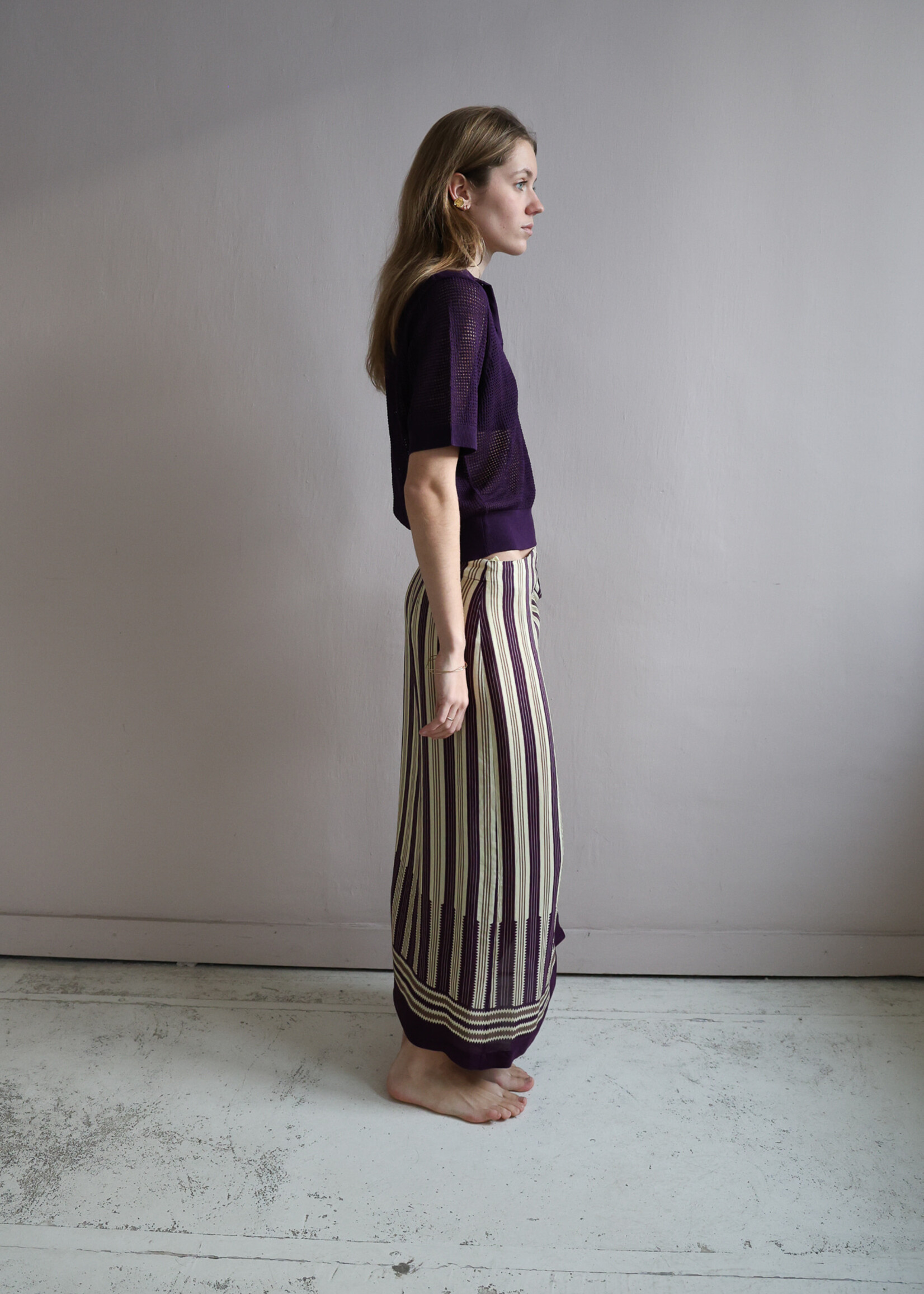 Ottod'Ame Wrap Skirt stripe