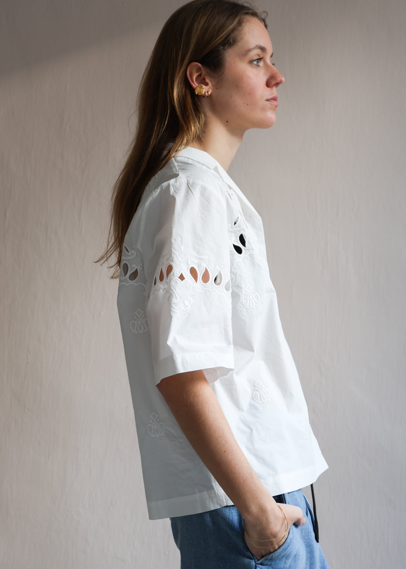 Ottod'Ame Embroidered white shirt