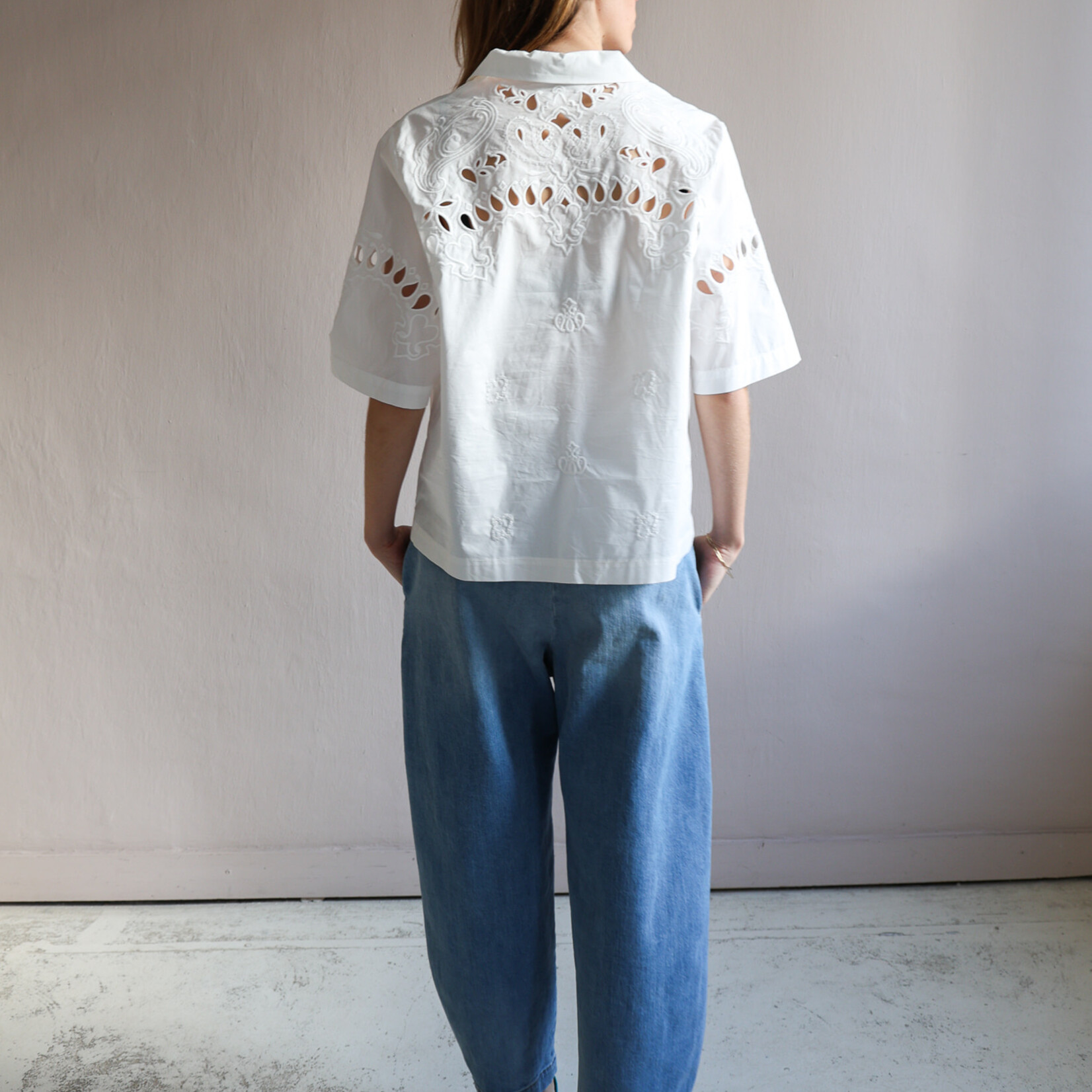 Ottod'Ame Embroidered white shirt