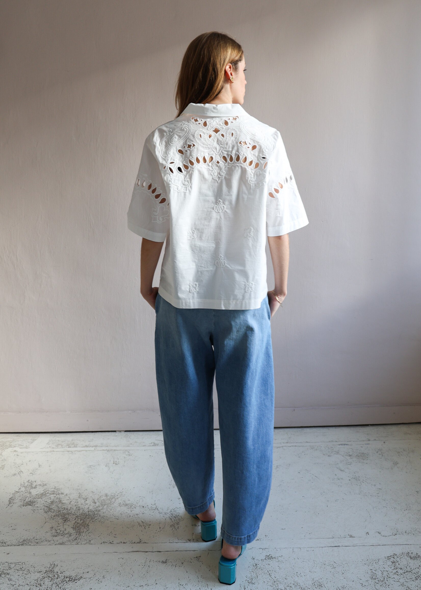 Ottod'Ame Embroidered white shirt