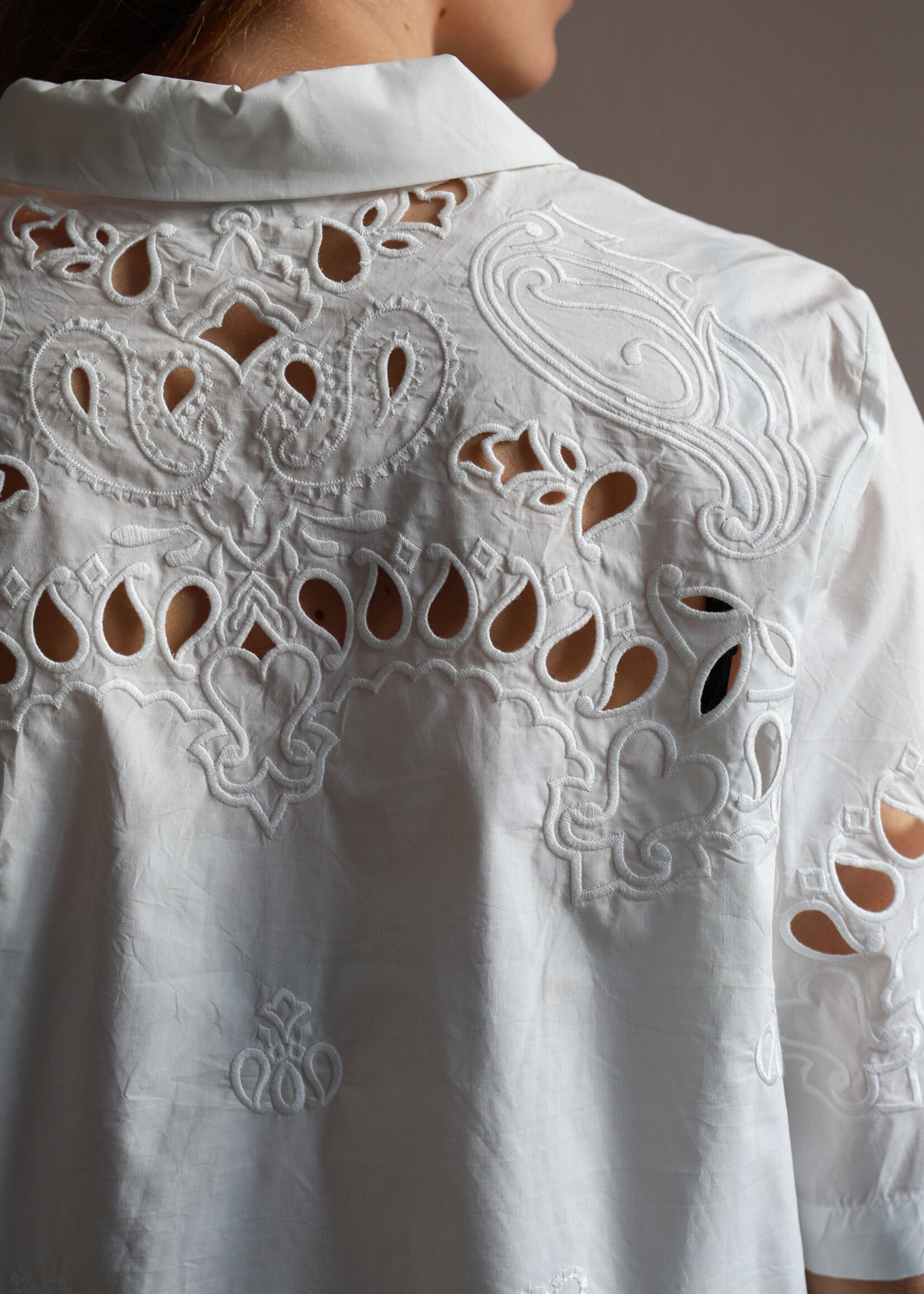 Ottod'Ame Embroidered white shirt