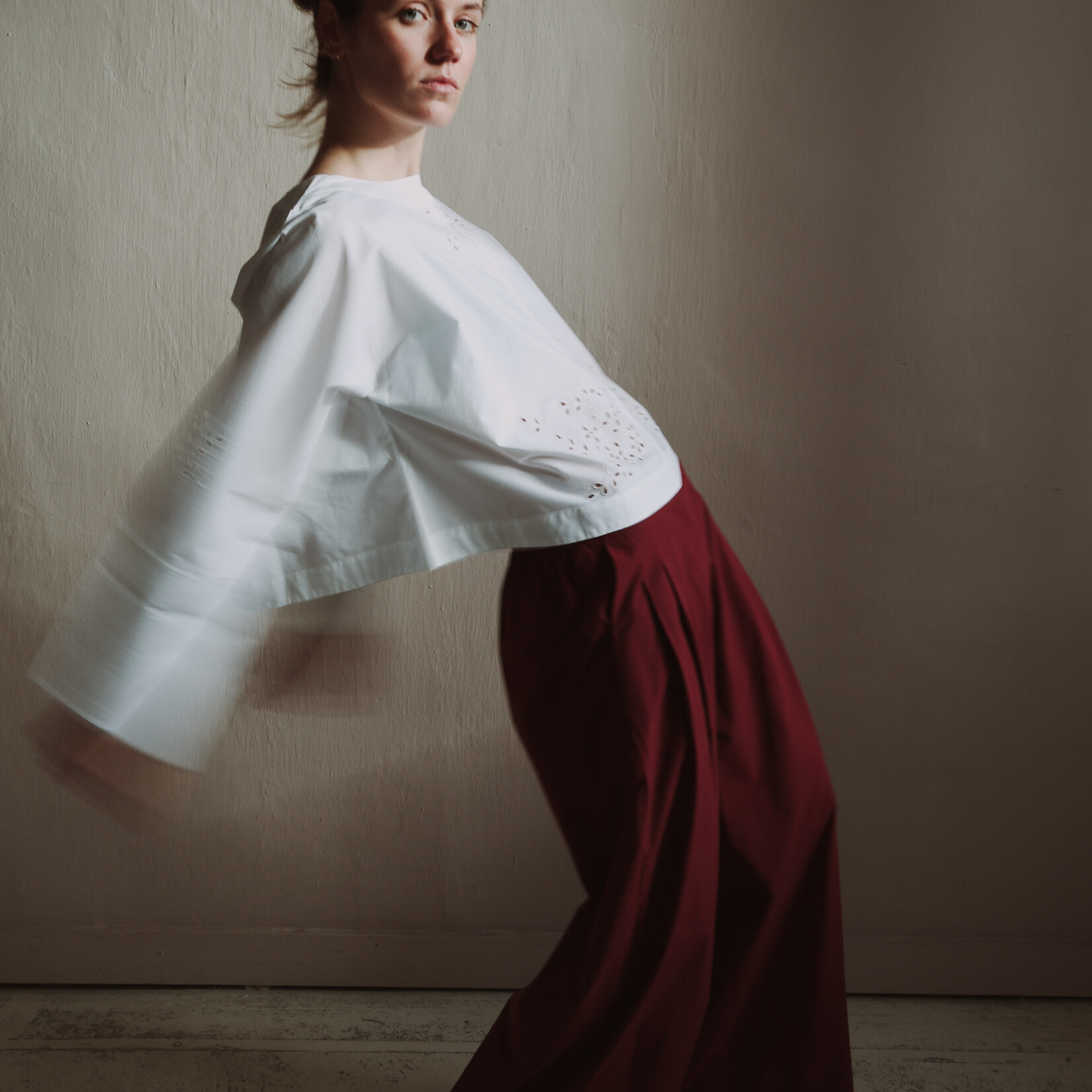 Soeur Hansel embroidered cotton blouse