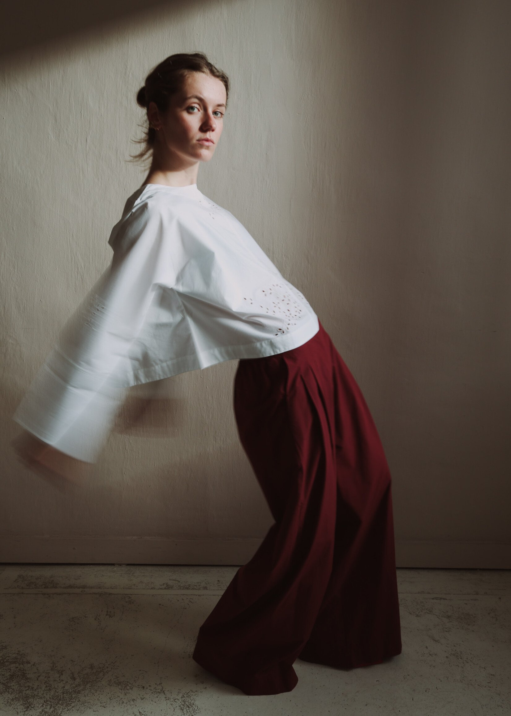 Soeur Hansel embroidered cotton blouse