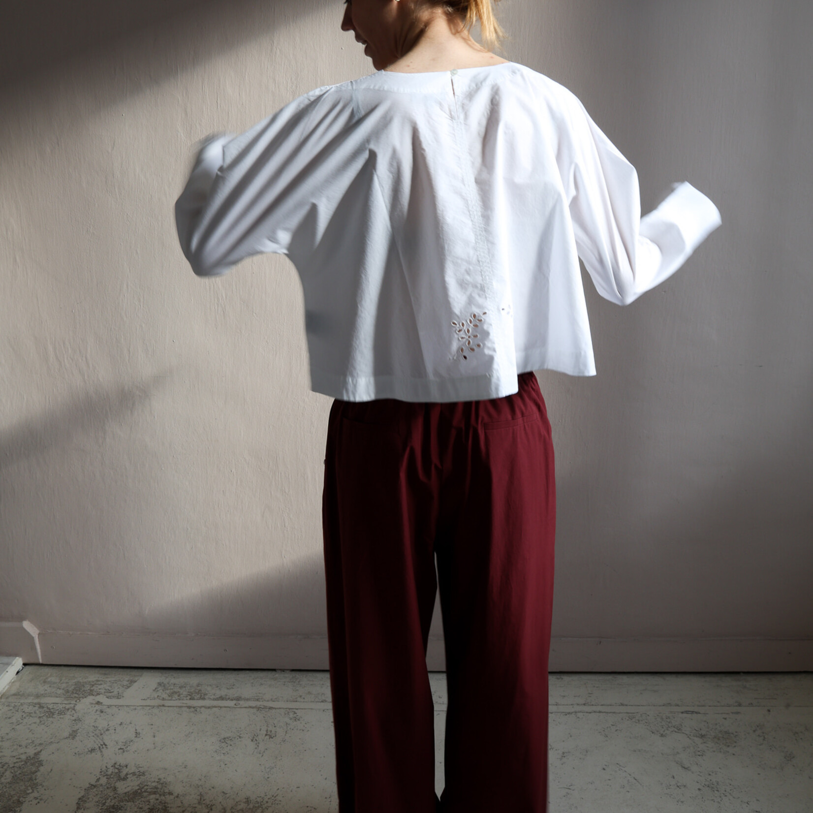 Soeur Hansel embroidered cotton blouse
