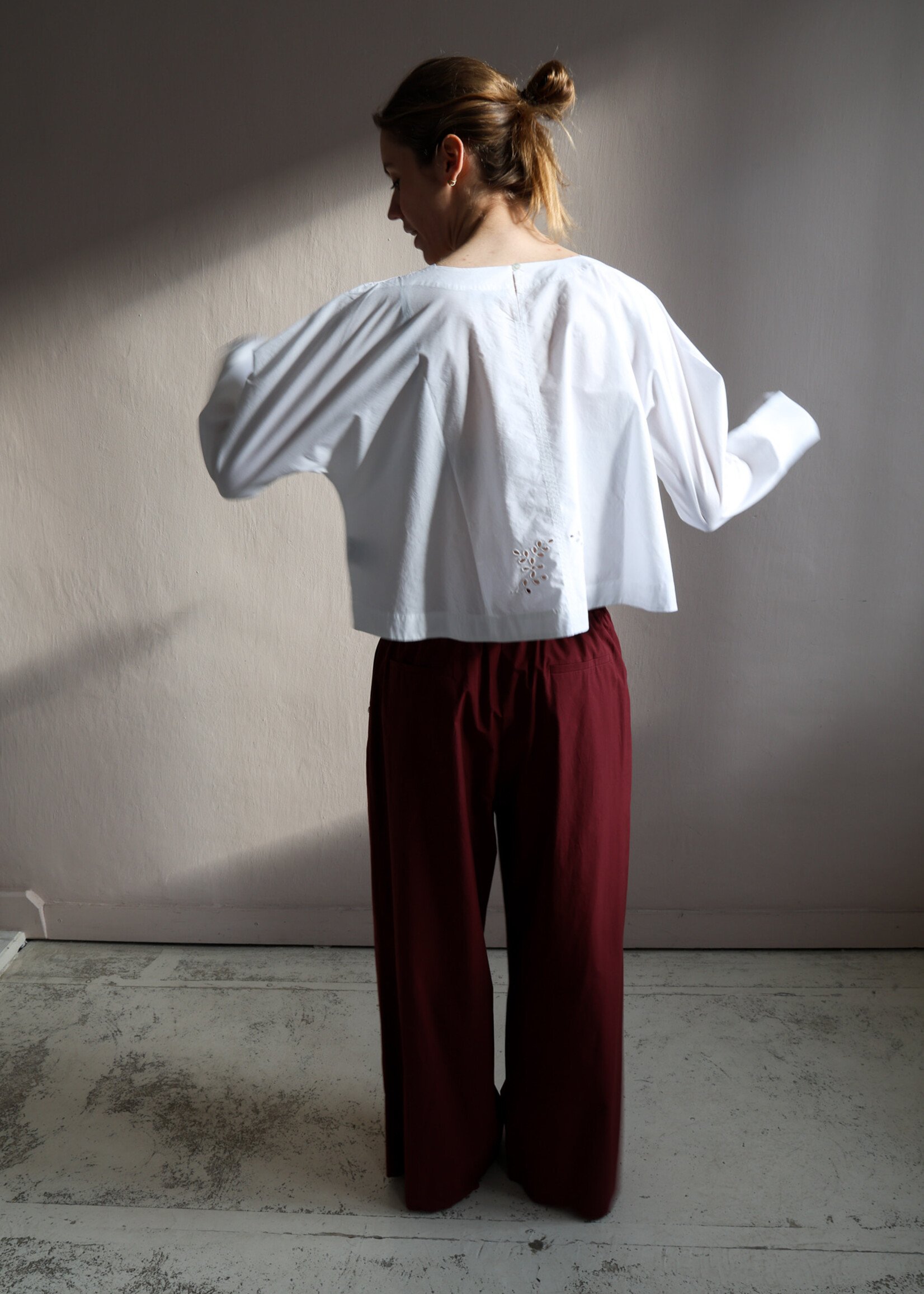 Soeur Hansel embroidered cotton blouse