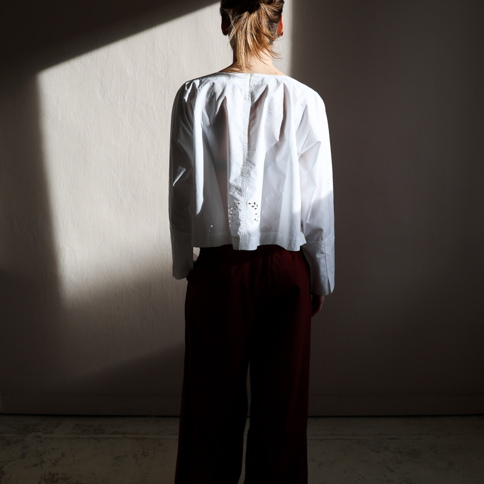 Soeur Hansel embroidered cotton blouse