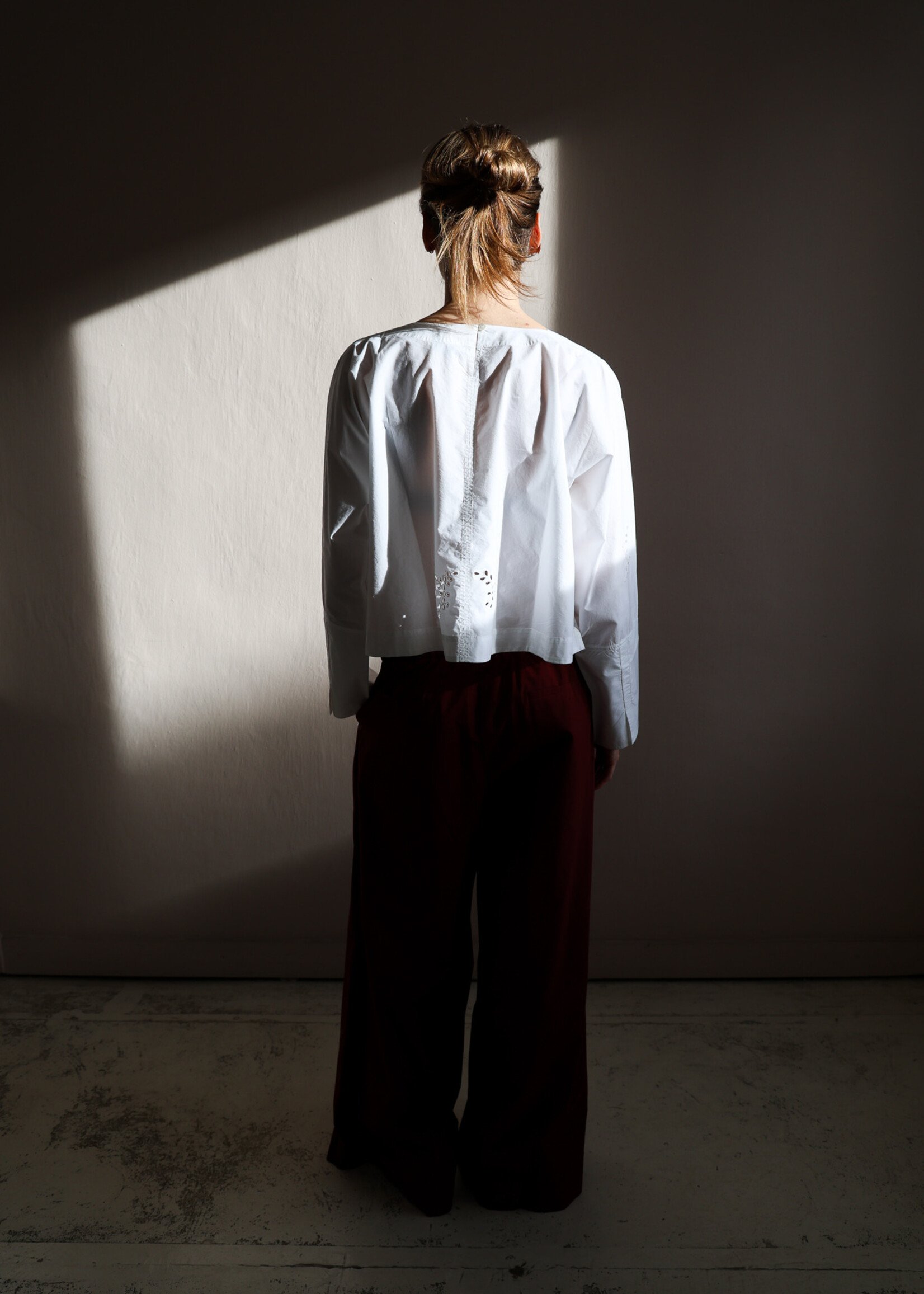 Soeur Hansel embroidered cotton blouse