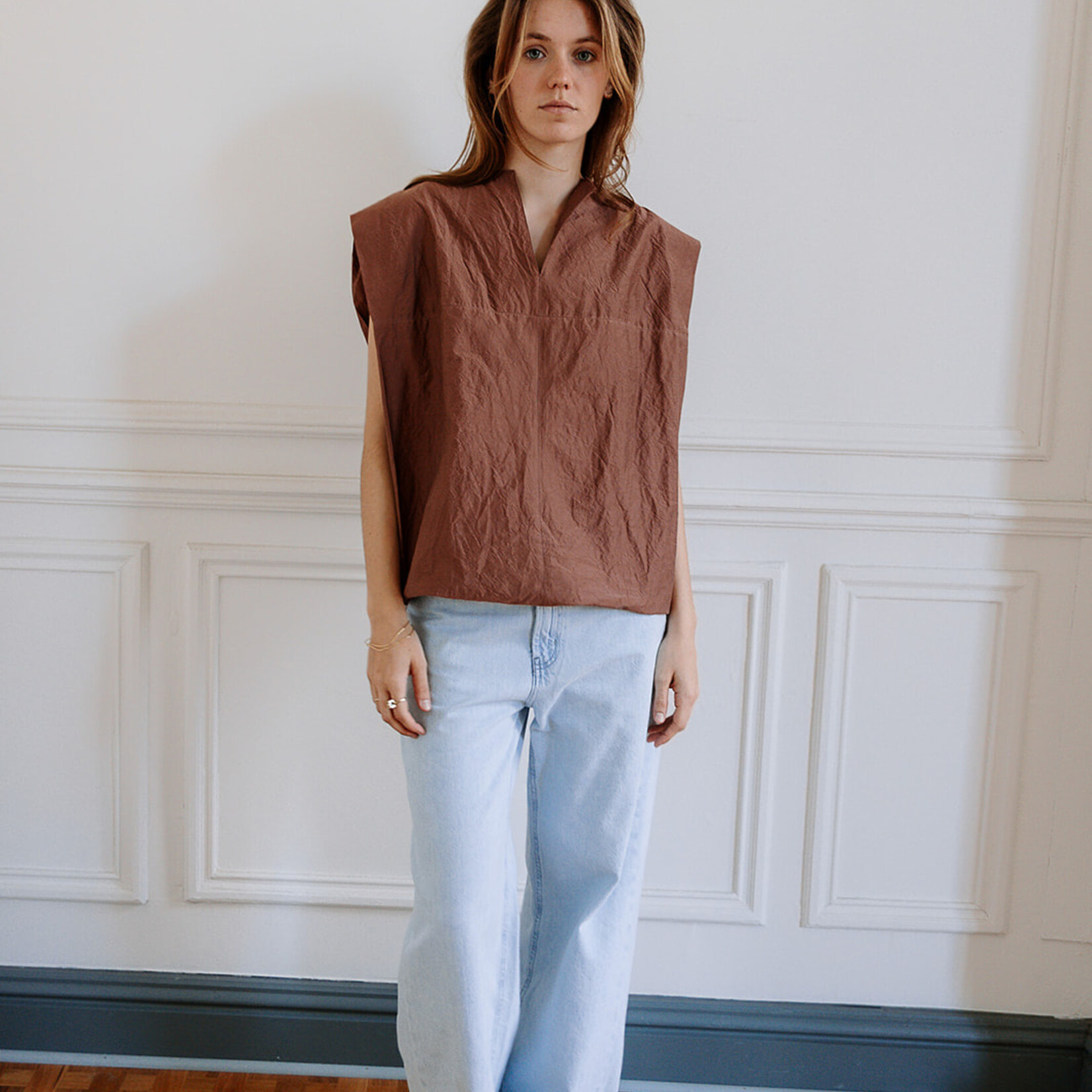 Soeur   Isaly sleeveless top in organic cotton