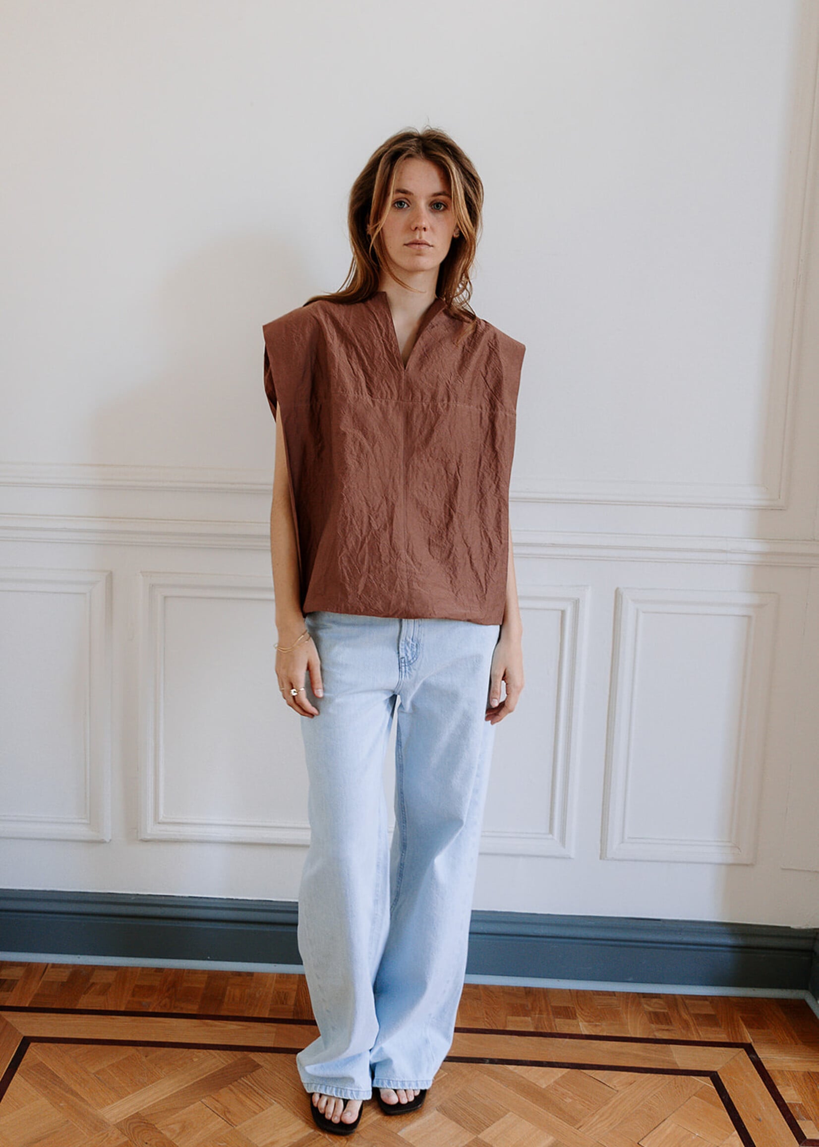 Soeur   Isaly sleeveless top in organic cotton