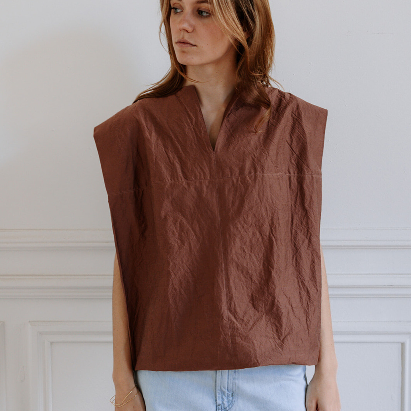 Soeur   Isaly sleeveless top in organic cotton