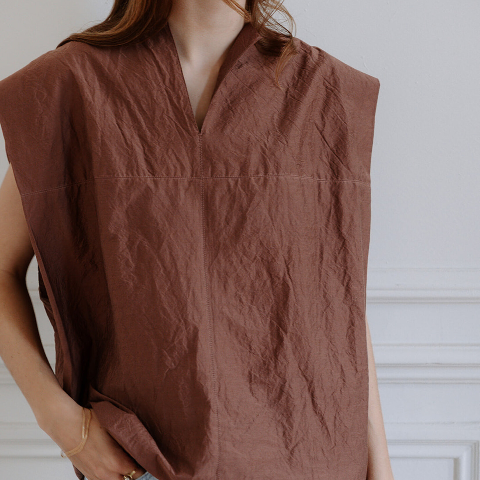 Soeur   Isaly sleeveless top in organic cotton