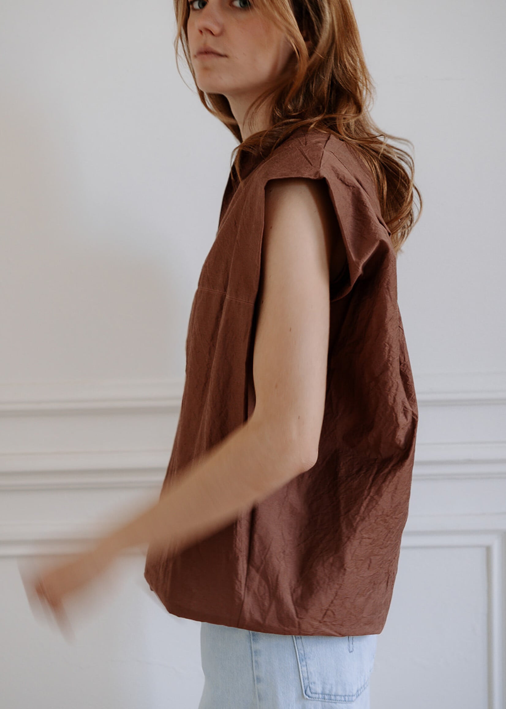 Soeur   Isaly sleeveless top in organic cotton
