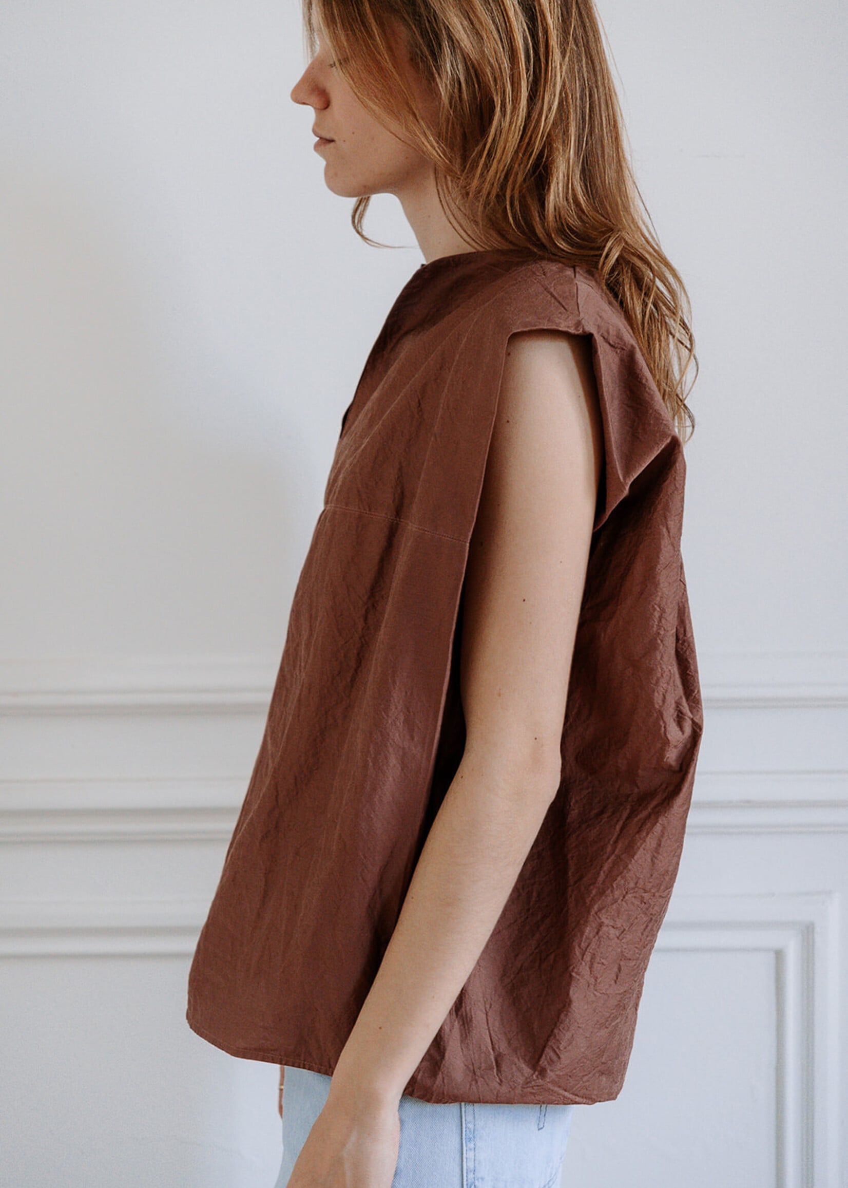 Soeur   Isaly sleeveless top in organic cotton