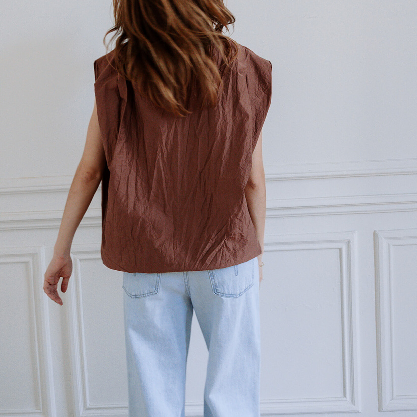 Soeur   Isaly sleeveless top in organic cotton