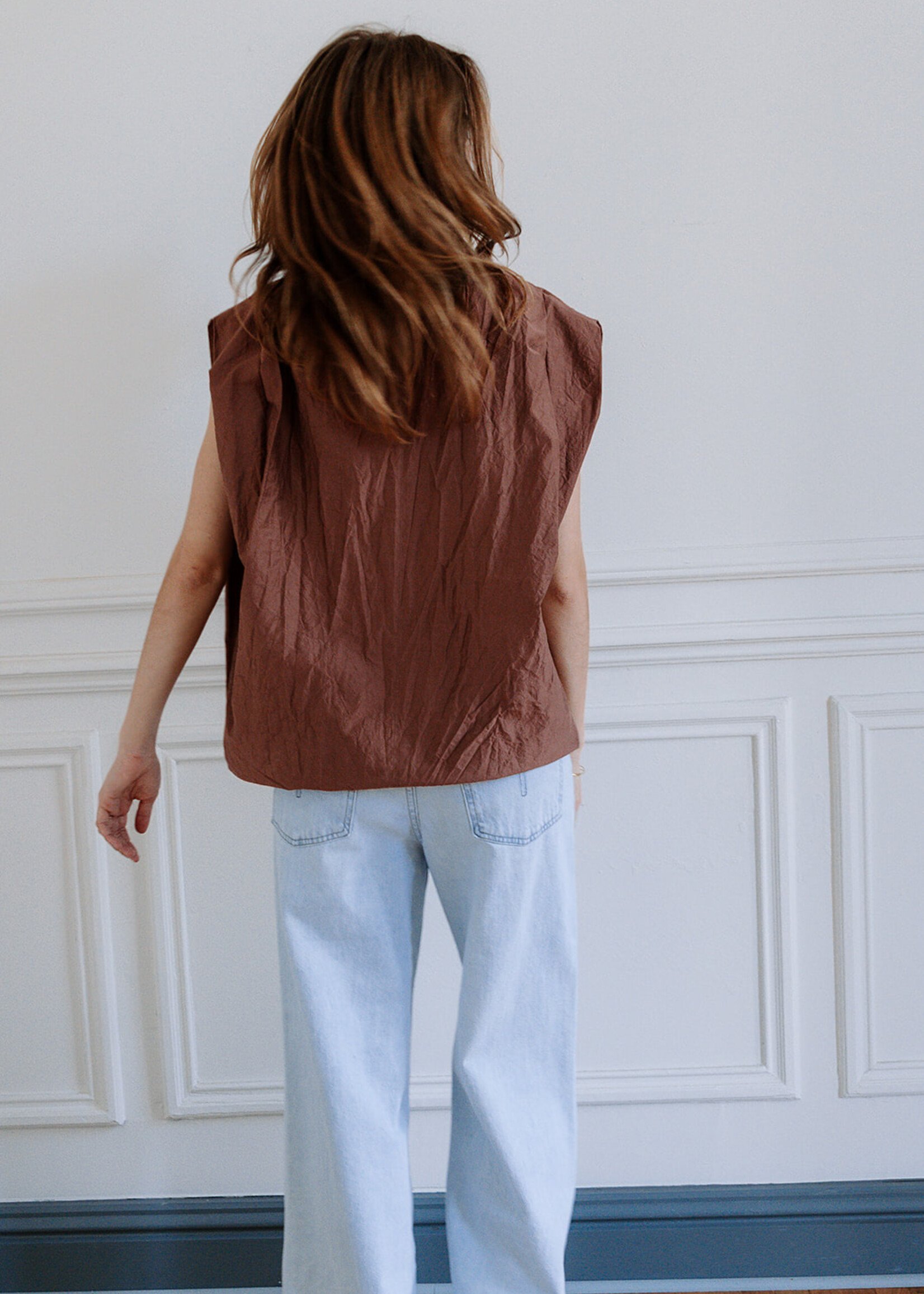 Soeur   Isaly sleeveless top in organic cotton