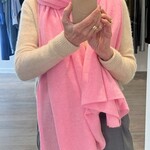 White + Warren Luxurious travel wrap  (pink buds)