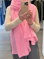 White + Warren Luxurious travel wrap  (pink buds)