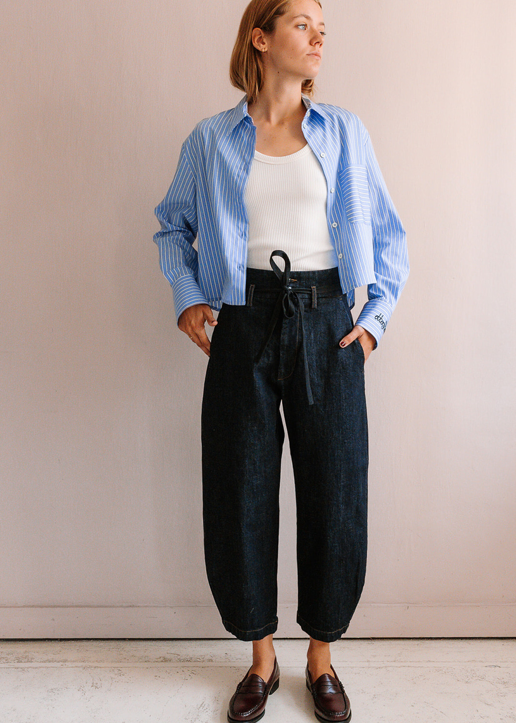 Barena Venezia Trouser candiano jeans  navy - Copy