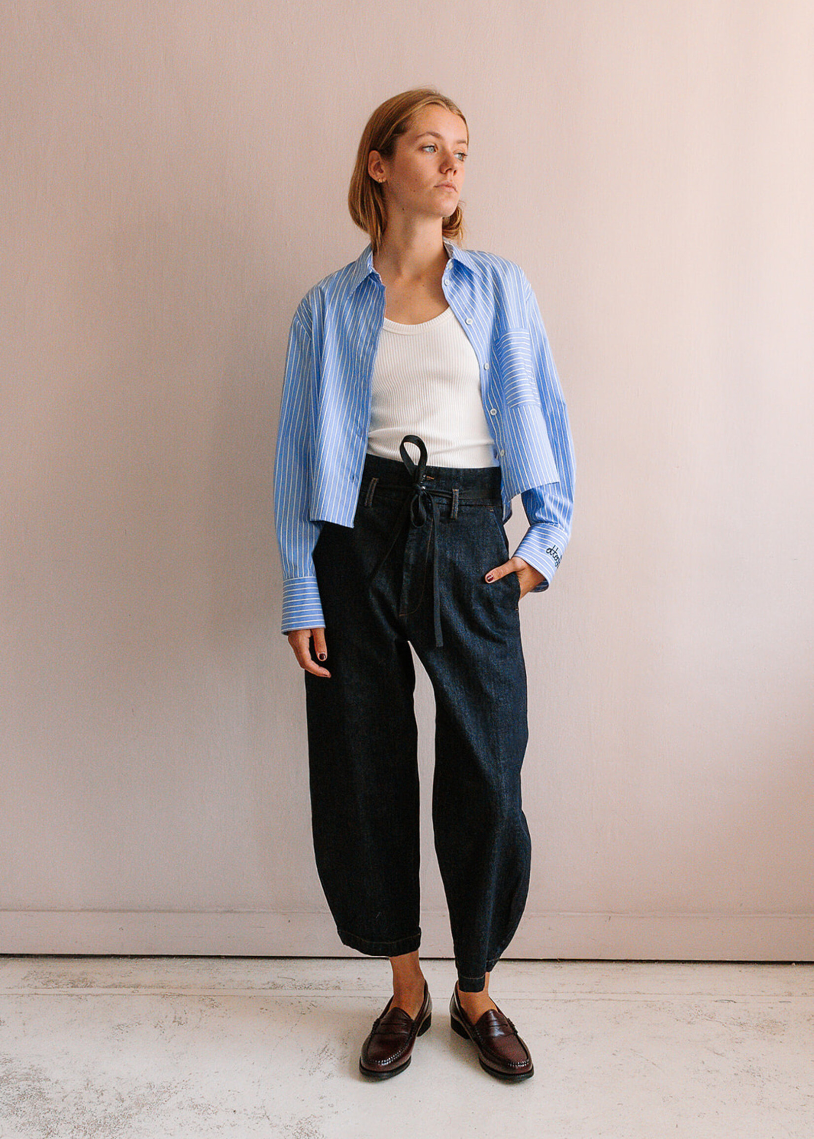Barena Venezia Trouser candiano jeans  navy - Copy