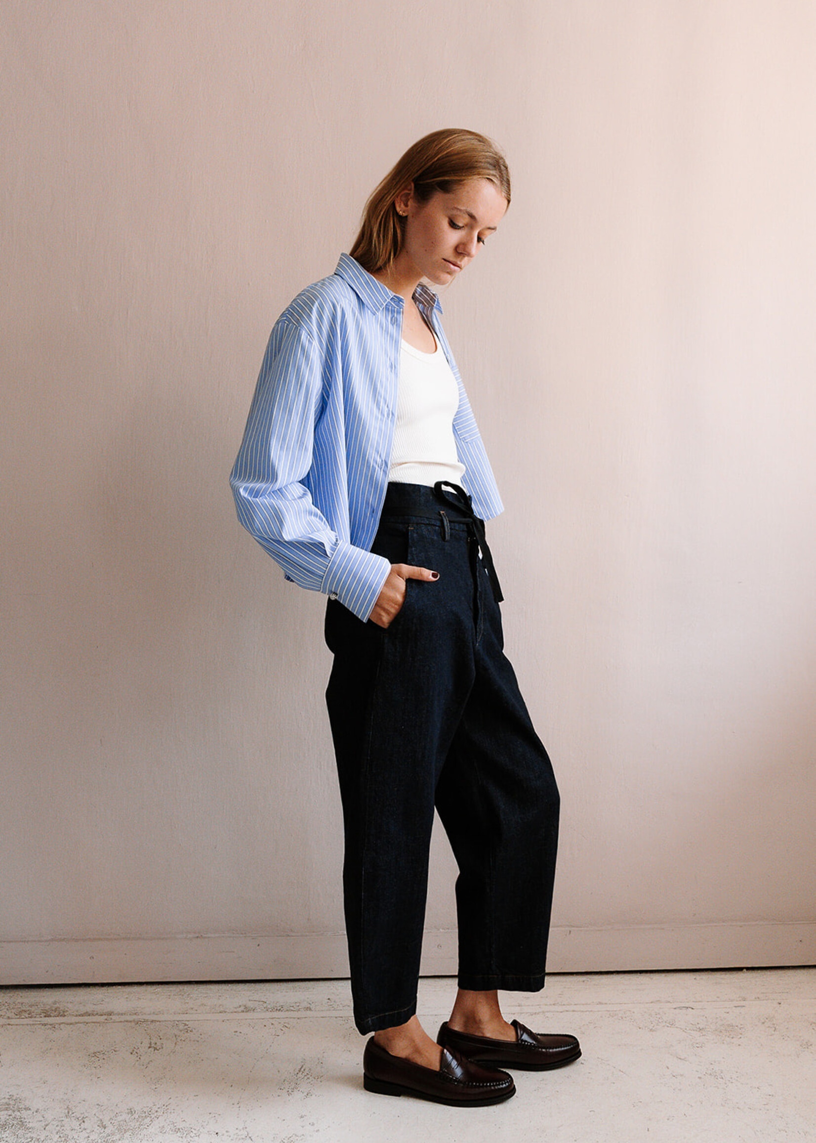 Barena Venezia Trouser candiano jeans  navy - Copy