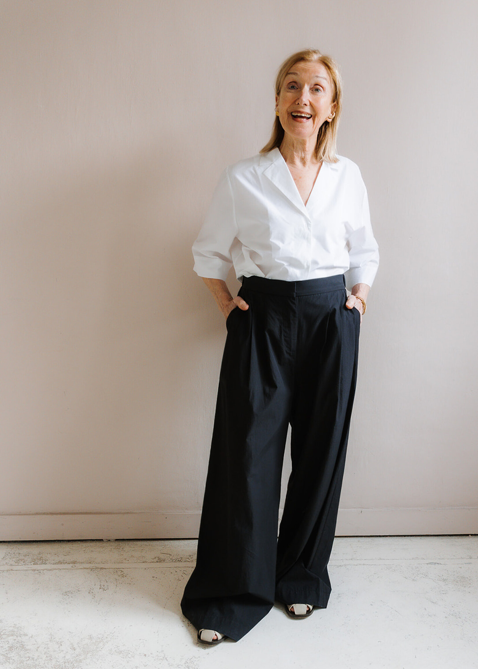 Ottod'Ame Long pleated trousers darkblue
