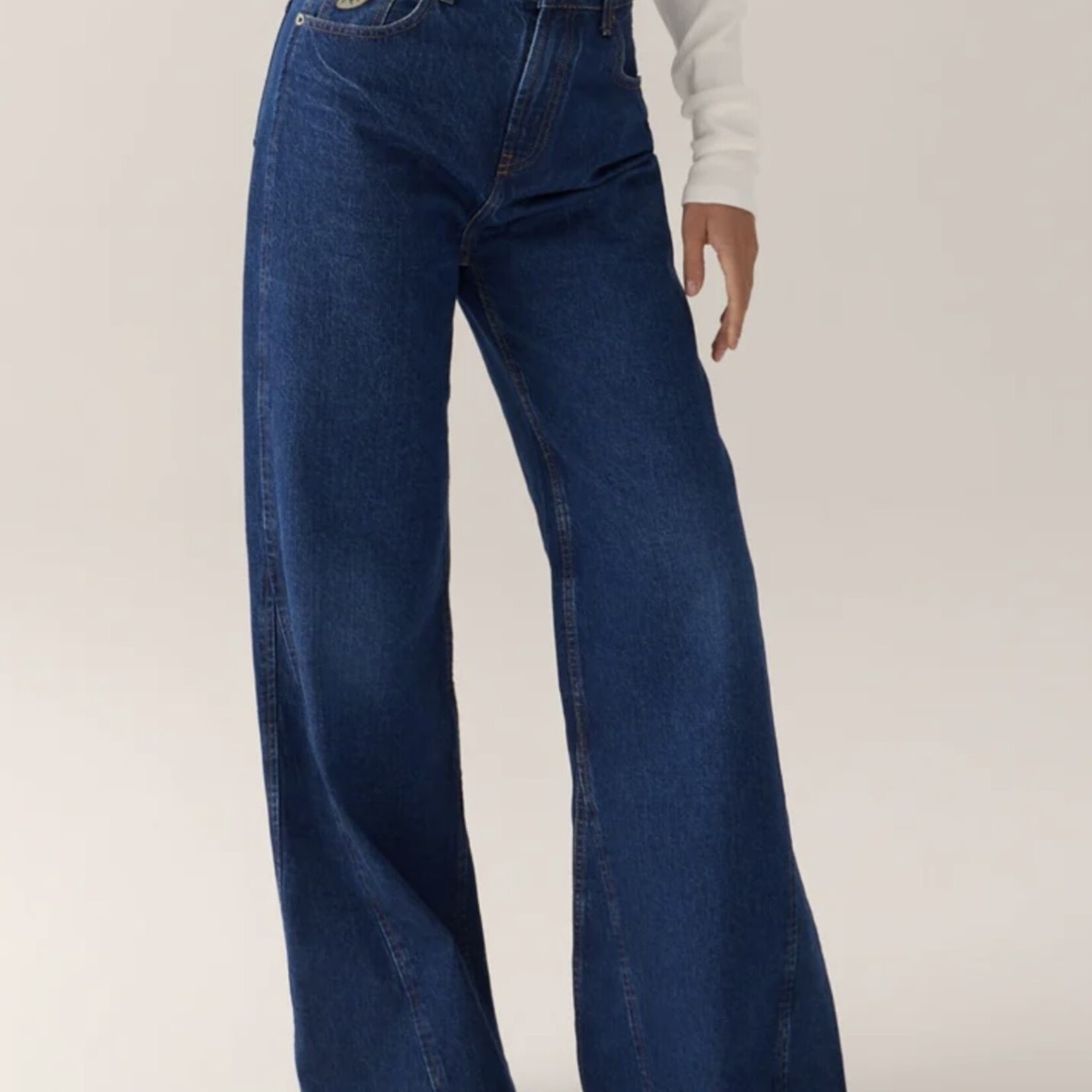 Lois Skater flare  marte blue fiant stone