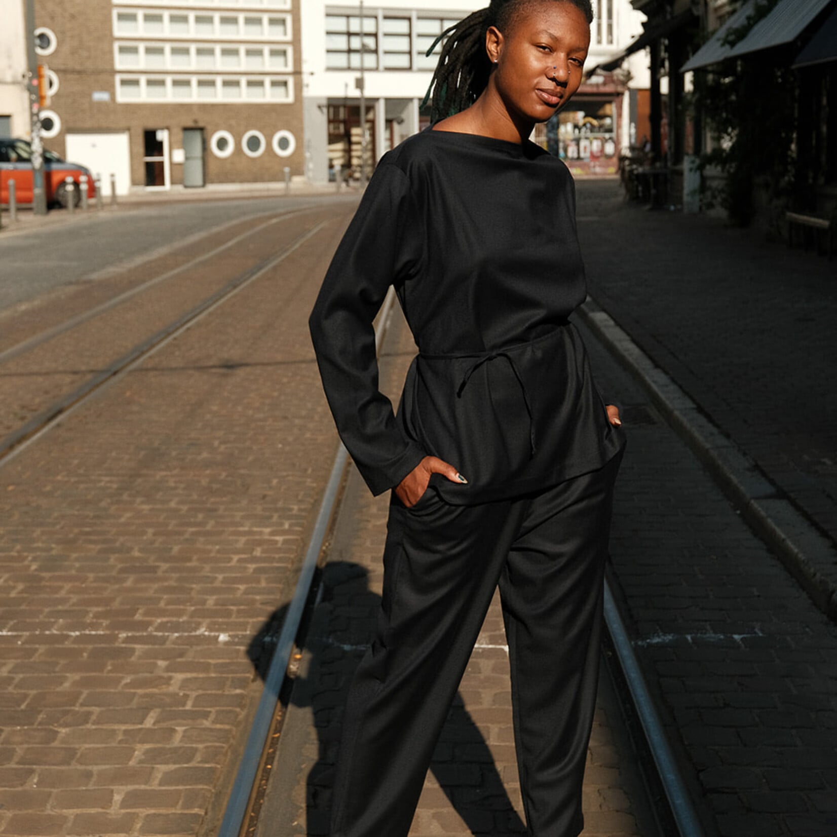 Barena Venezia Top Valier flan-wool  navy