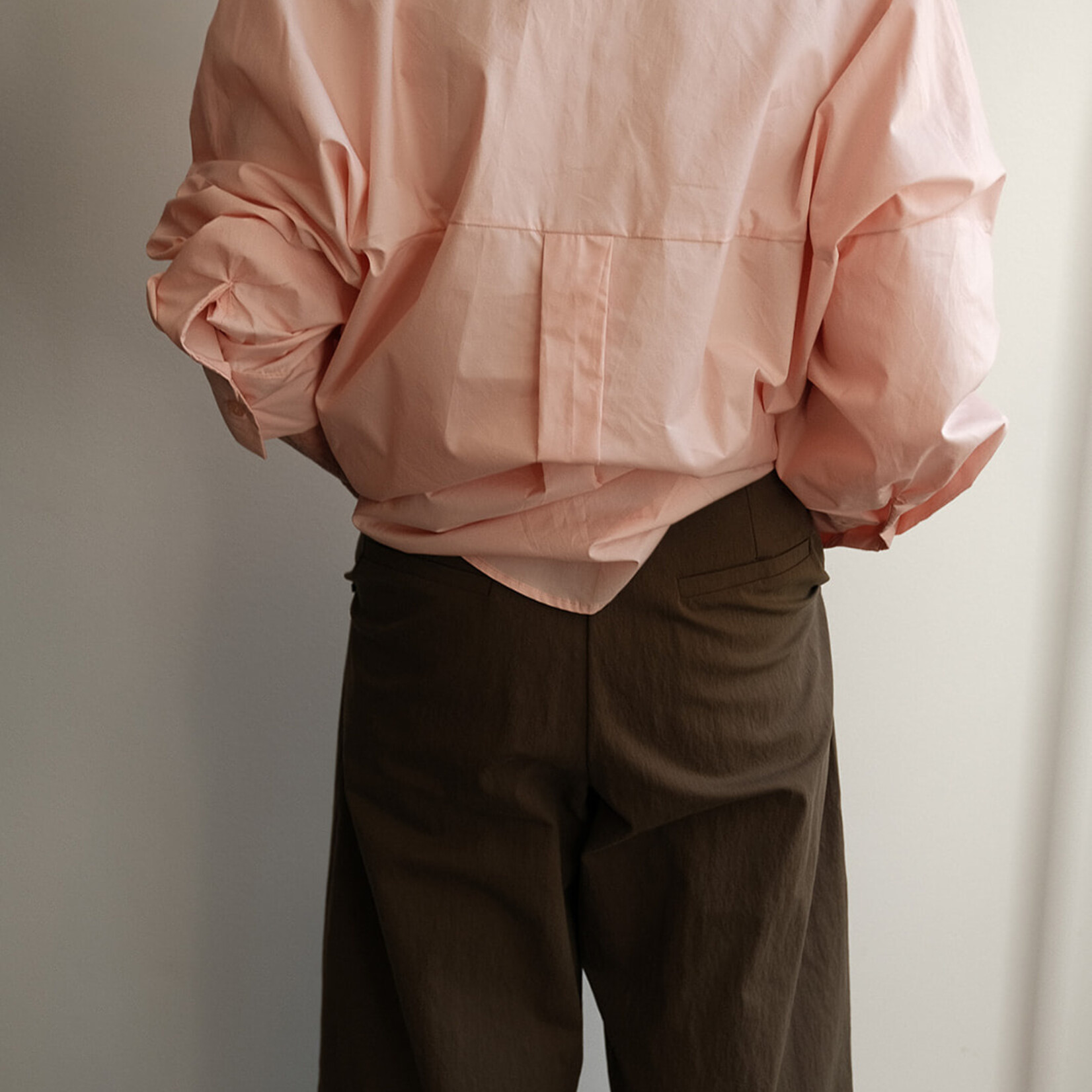 Shirt cotton abricot