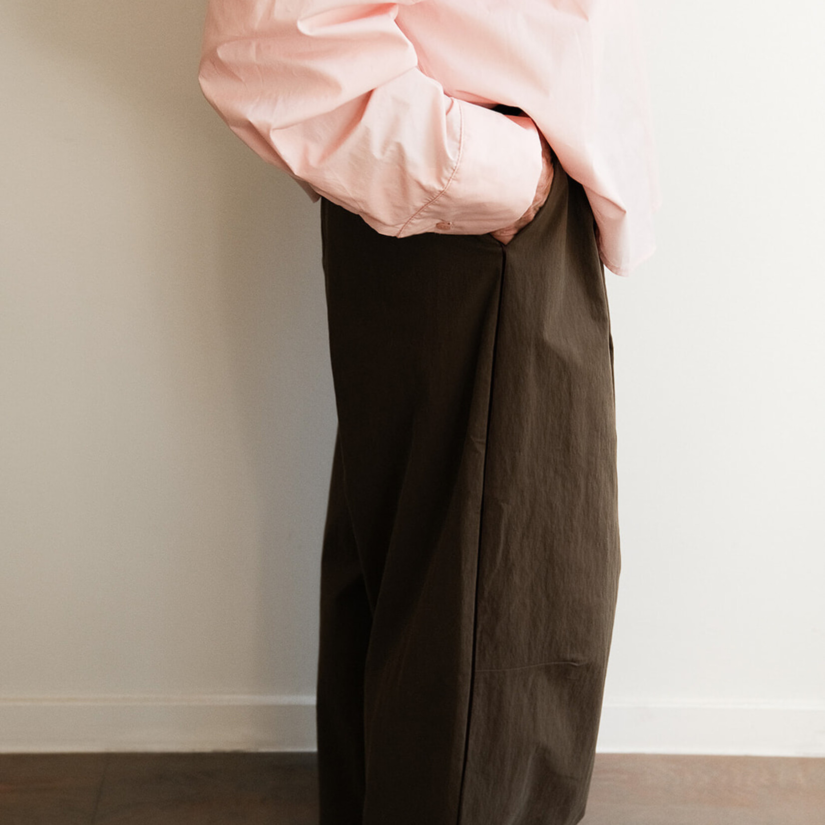 Shirt cotton abricot