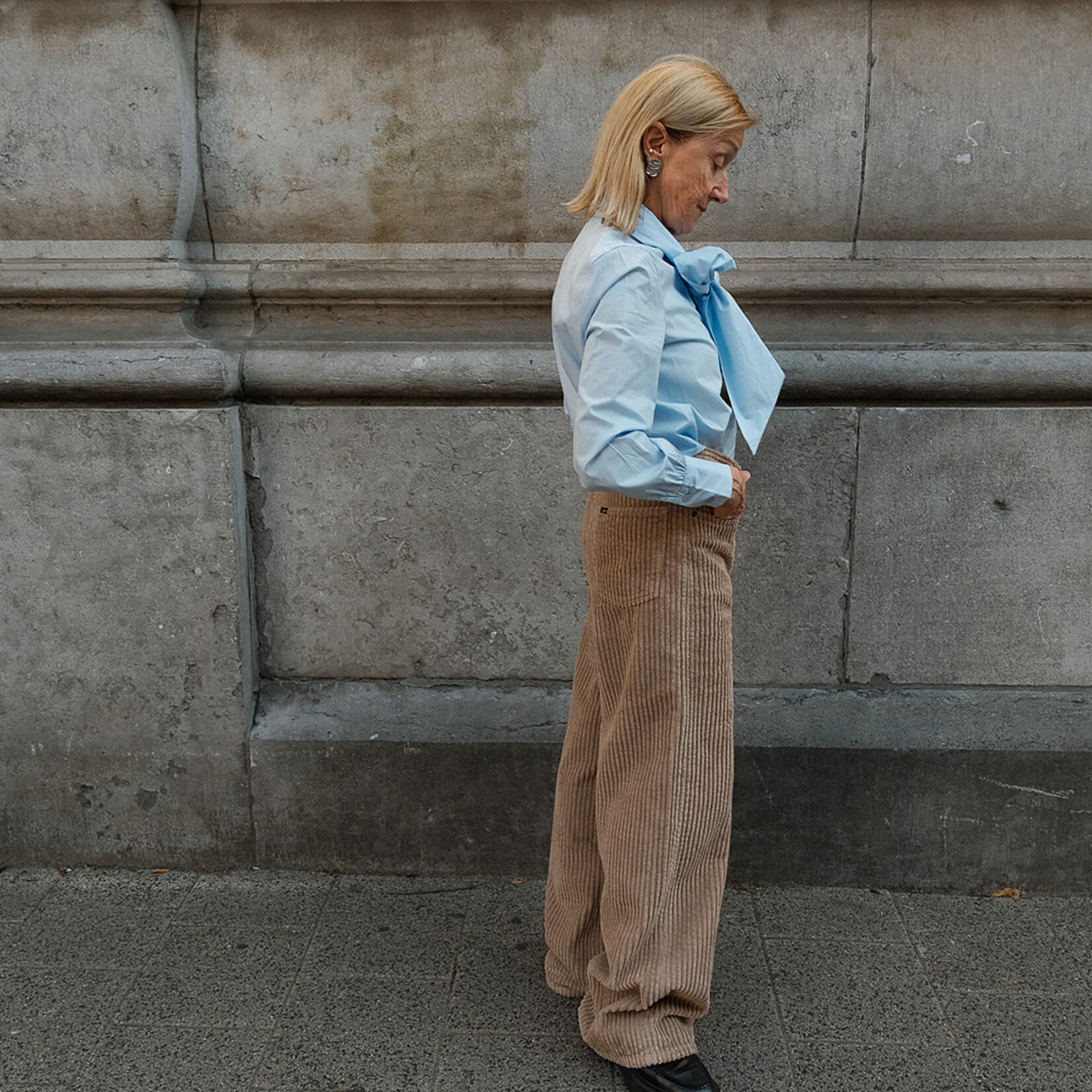 Cotton shirt with tie Stella