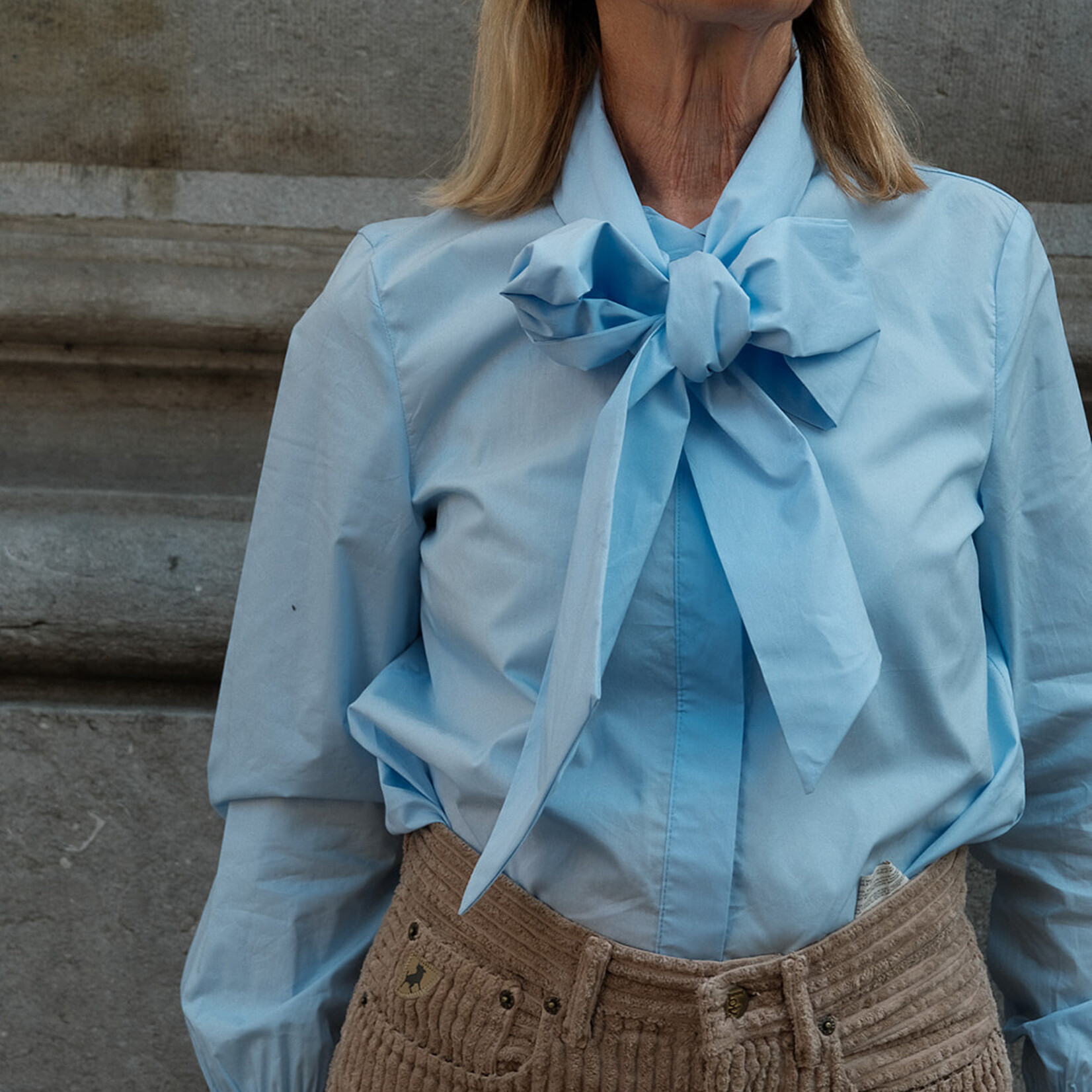 Cotton shirt with tie Stella
