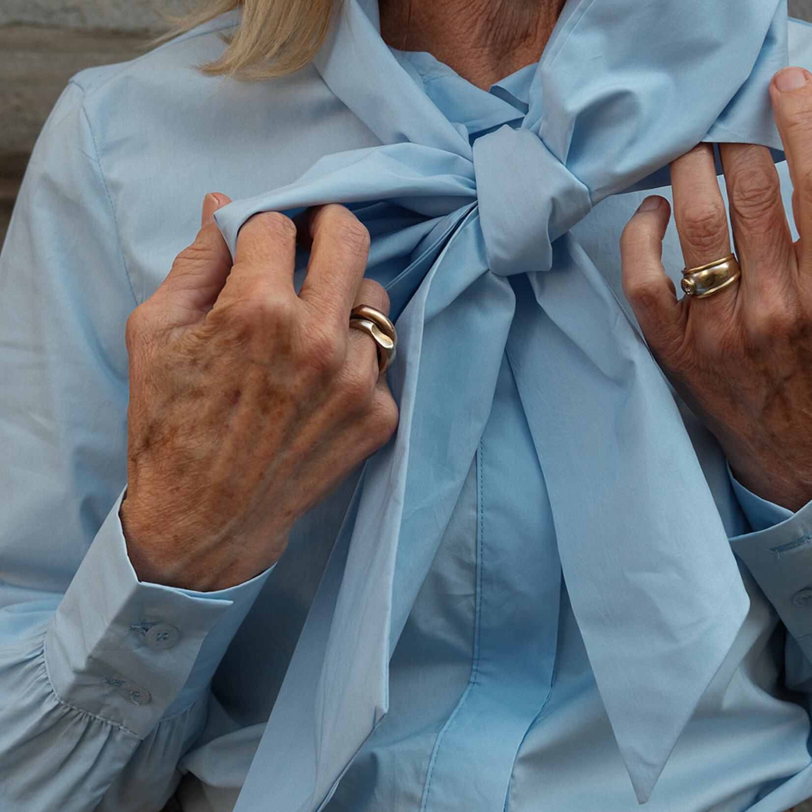 Cotton shirt with tie Stella
