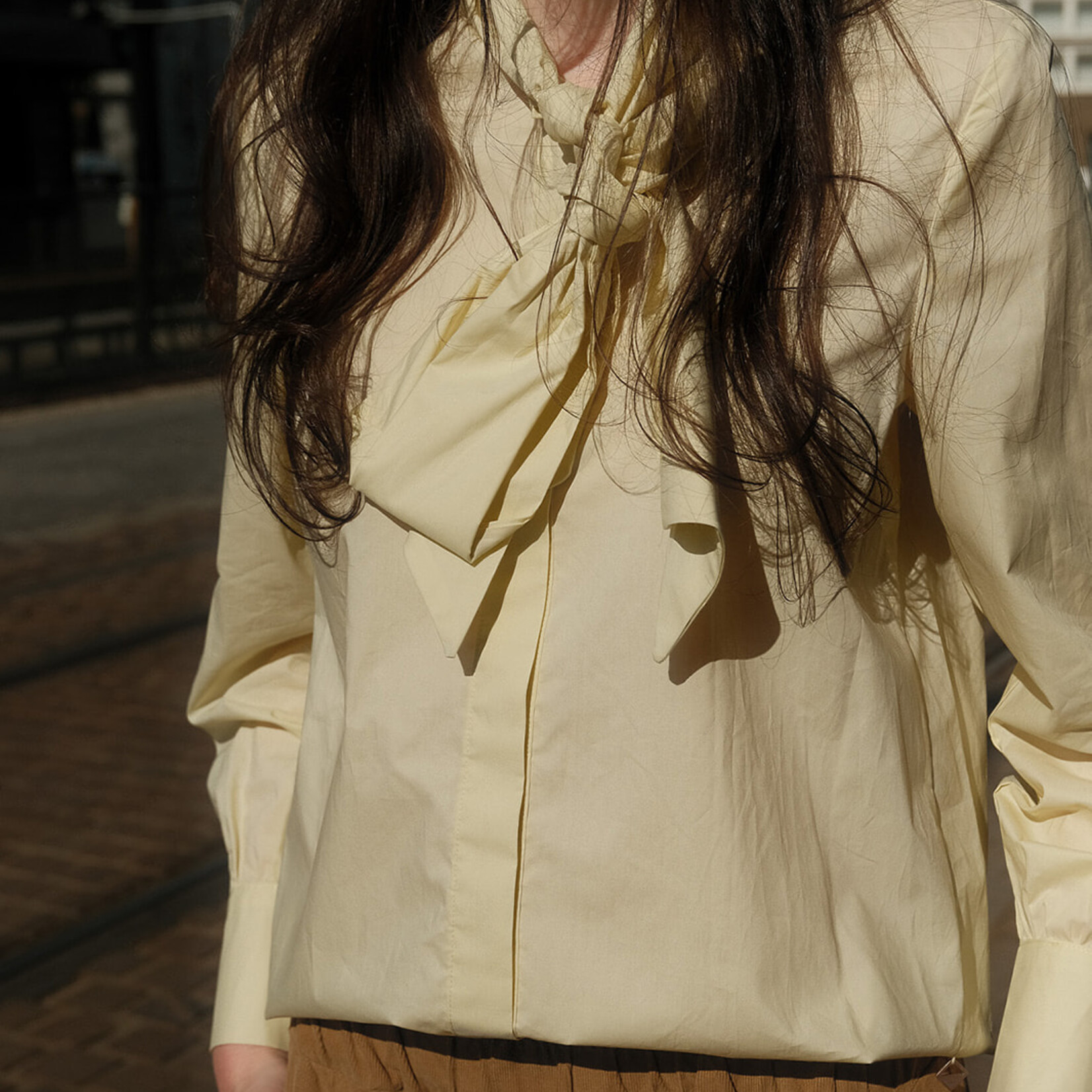 Cotton shirt with tie Stella