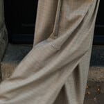 Checked barell trouser