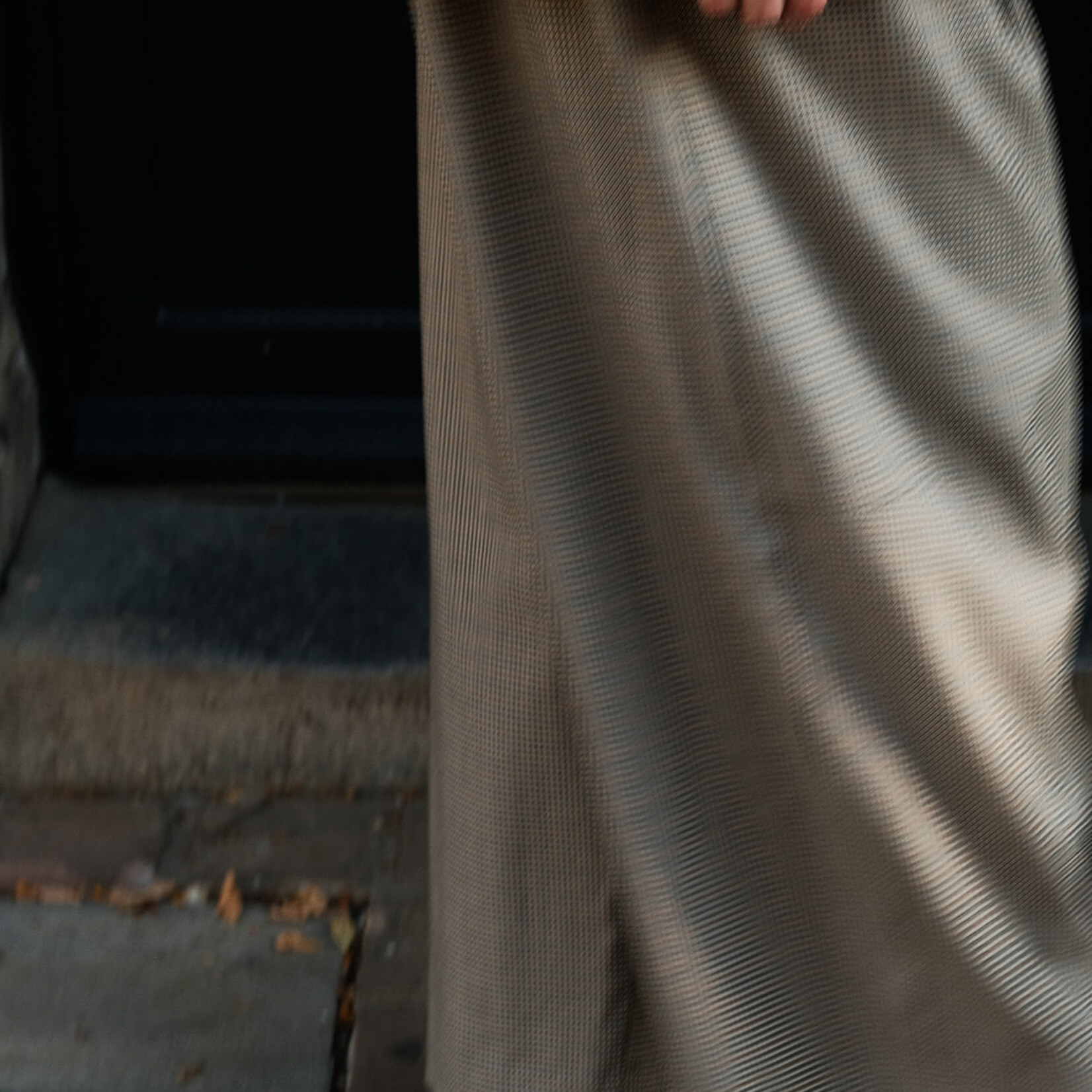 Checked barell trouser