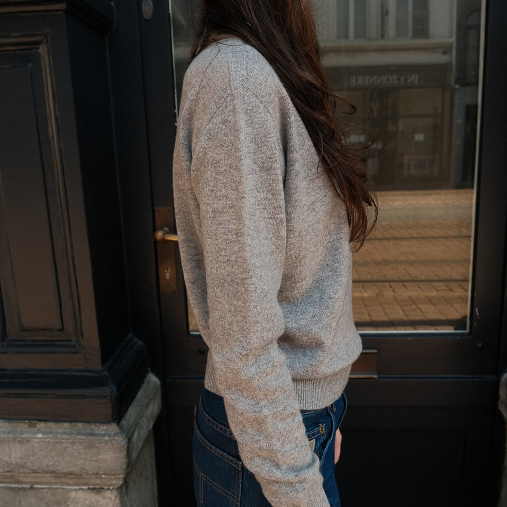 Turtle neck sweater grey