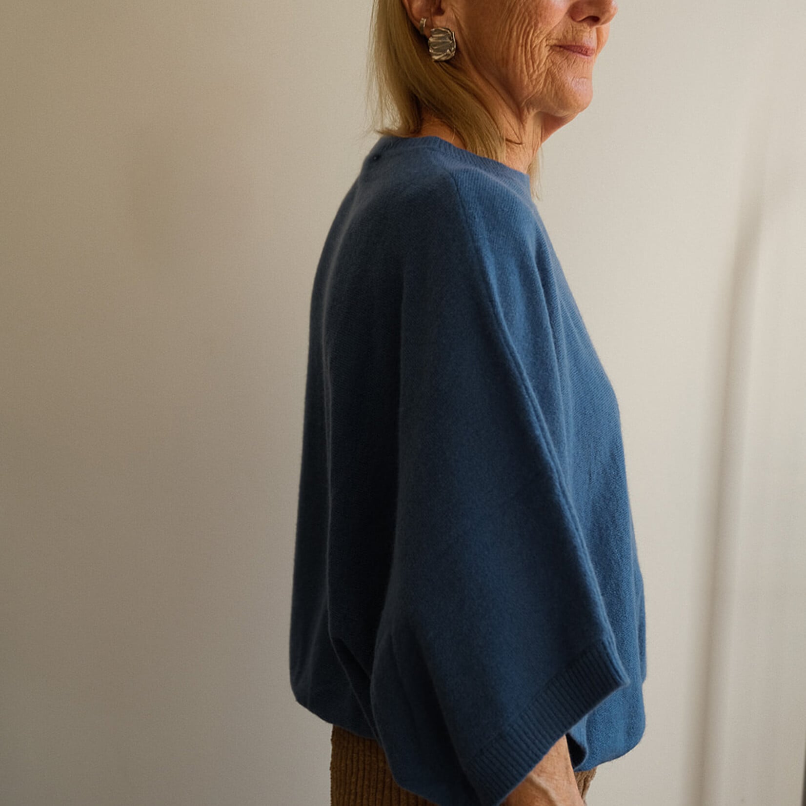 Absolut cashmere Bettina short sleeves jeans blue