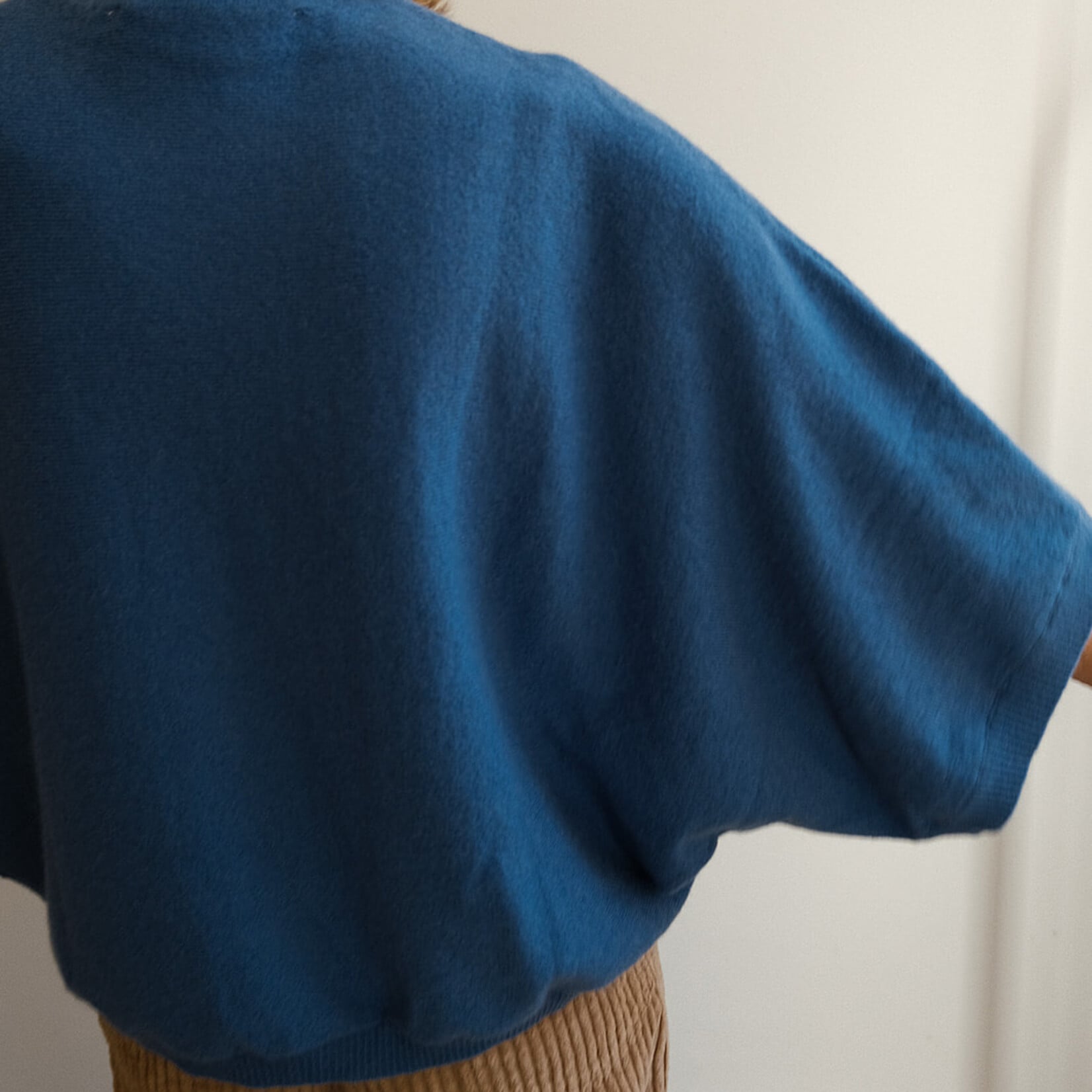 Absolut cashmere Bettina short sleeves jeans blue