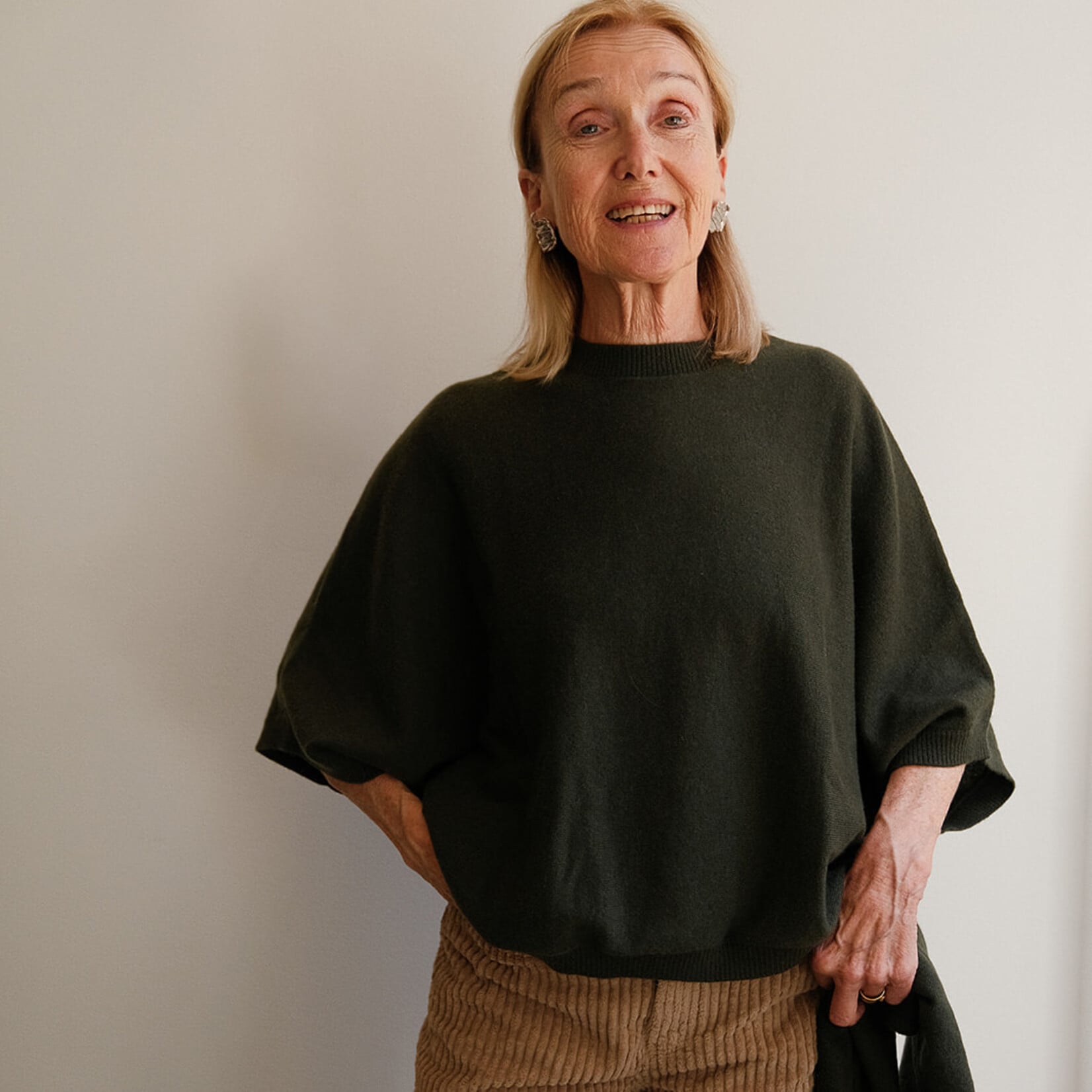 Absolut cashmere Bettina short sleeves Khaki