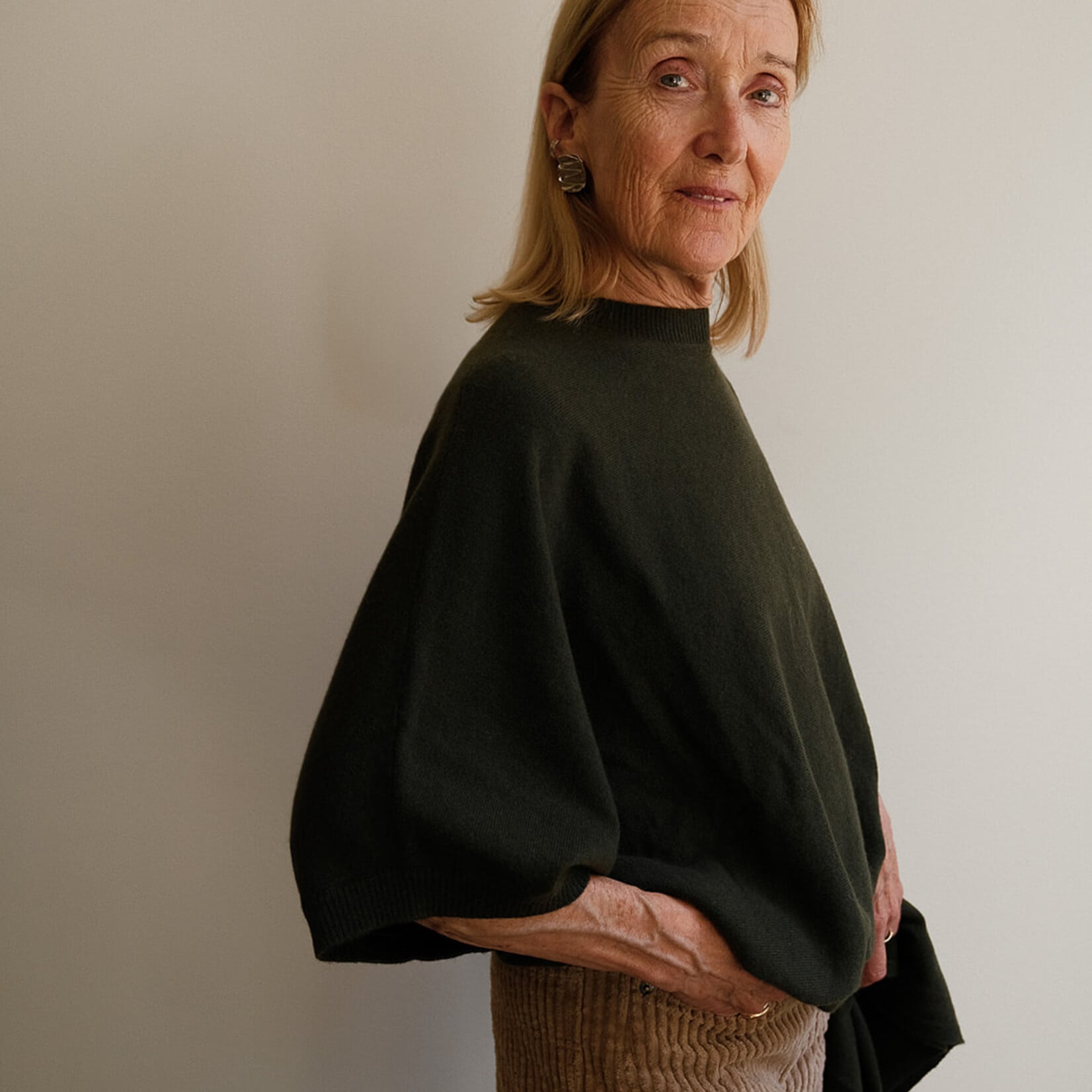 Absolut cashmere Bettina short sleeves Khaki