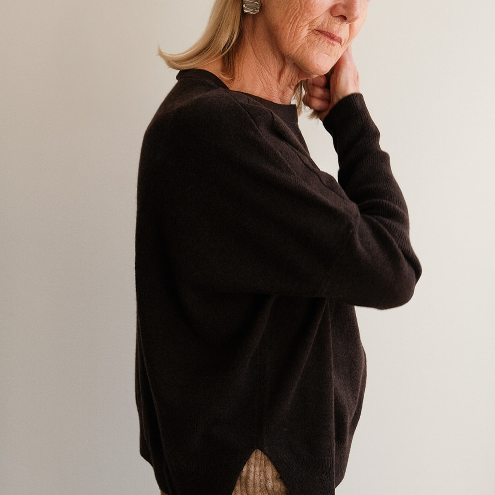Absolut cashmere Oversized sweater chocolat