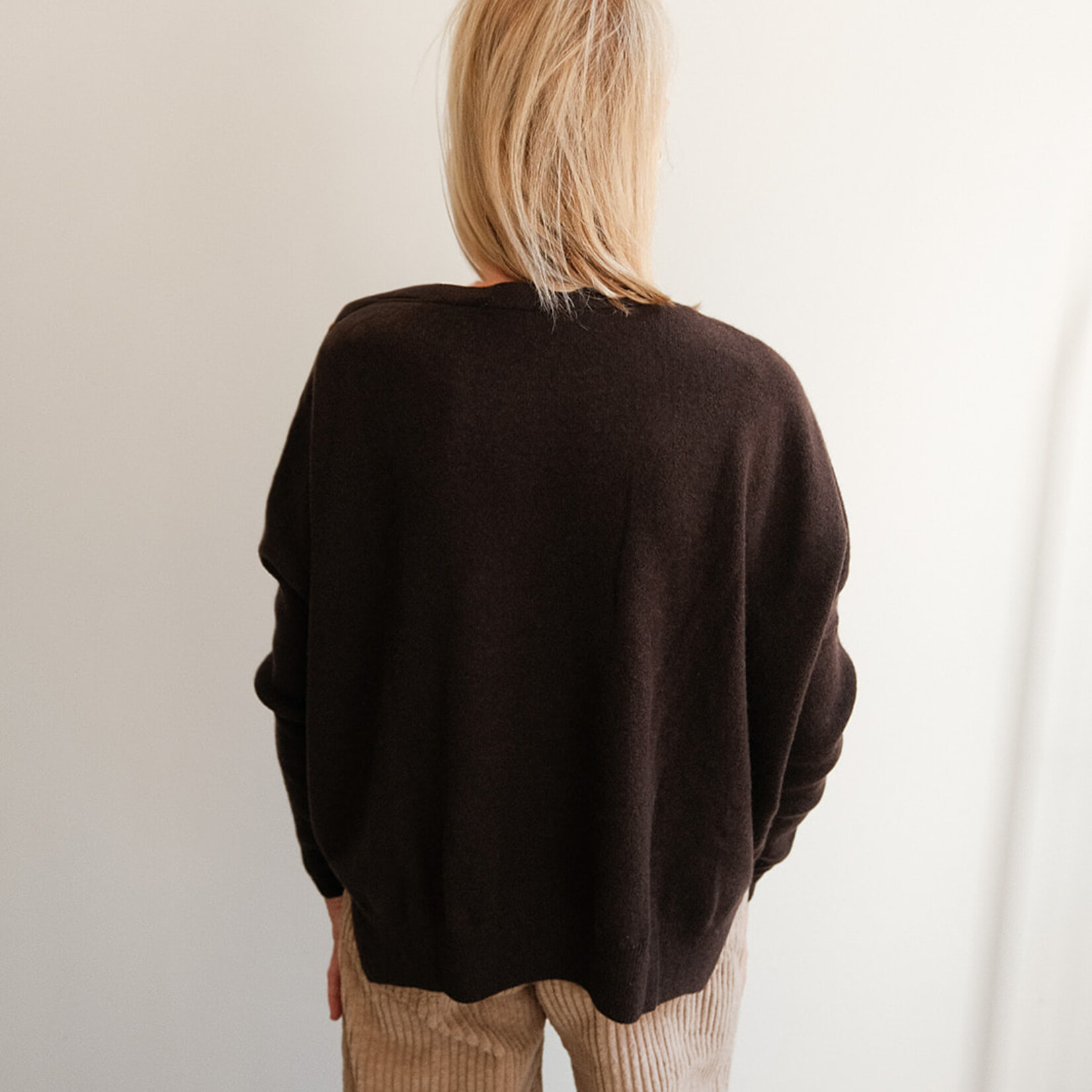 Absolut cashmere Oversized sweater chocolat