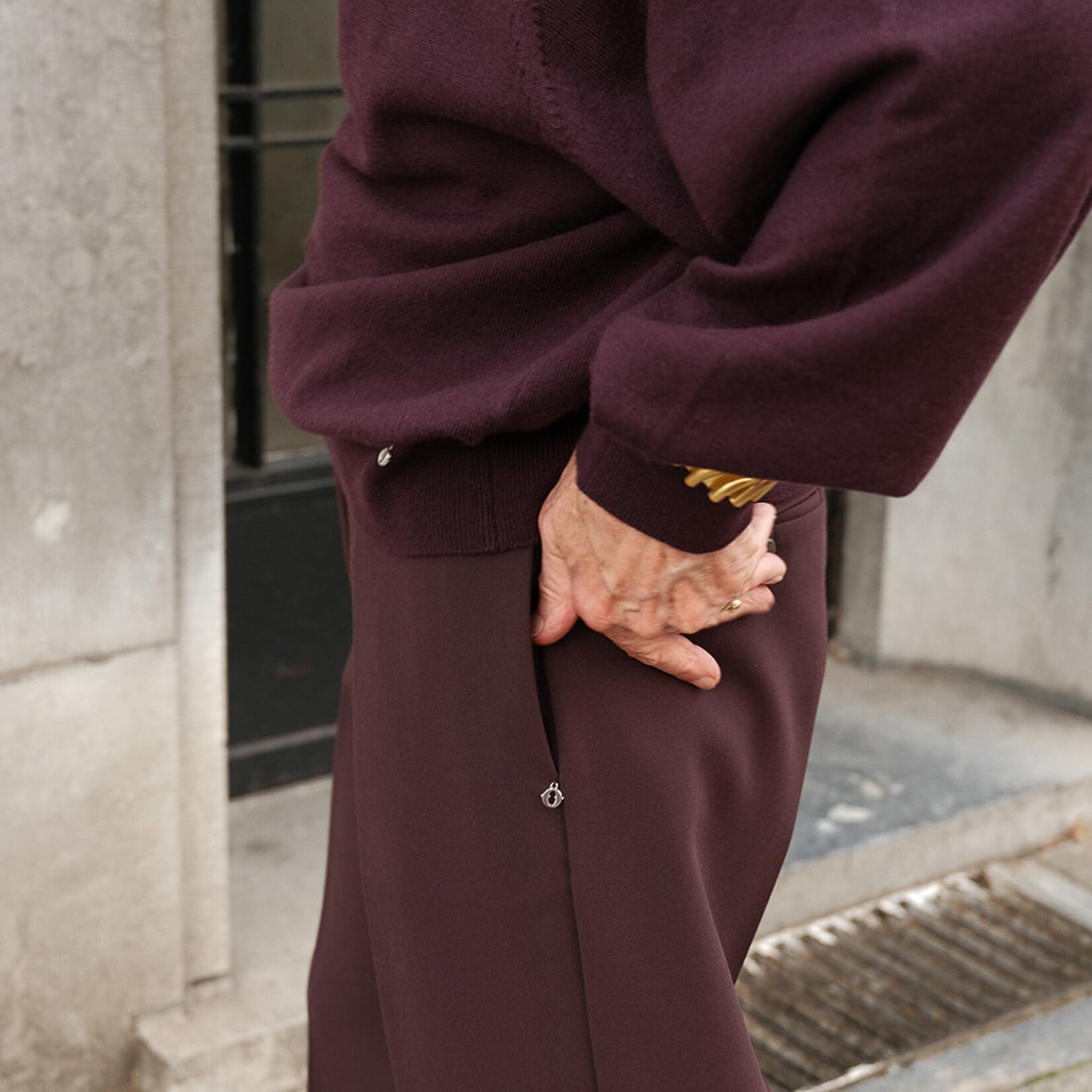 Ottod'Ame Purple stretch-knit trousers