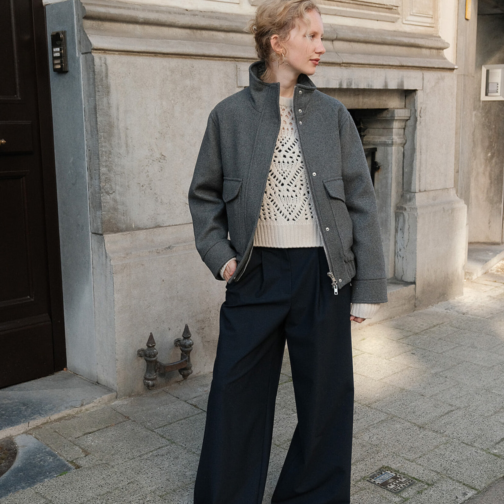 Ottod'Ame Pleated palazzo trousers