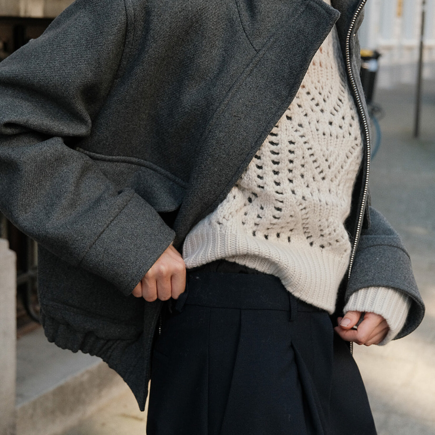 Ottod'Ame Pleated palazzo trousers