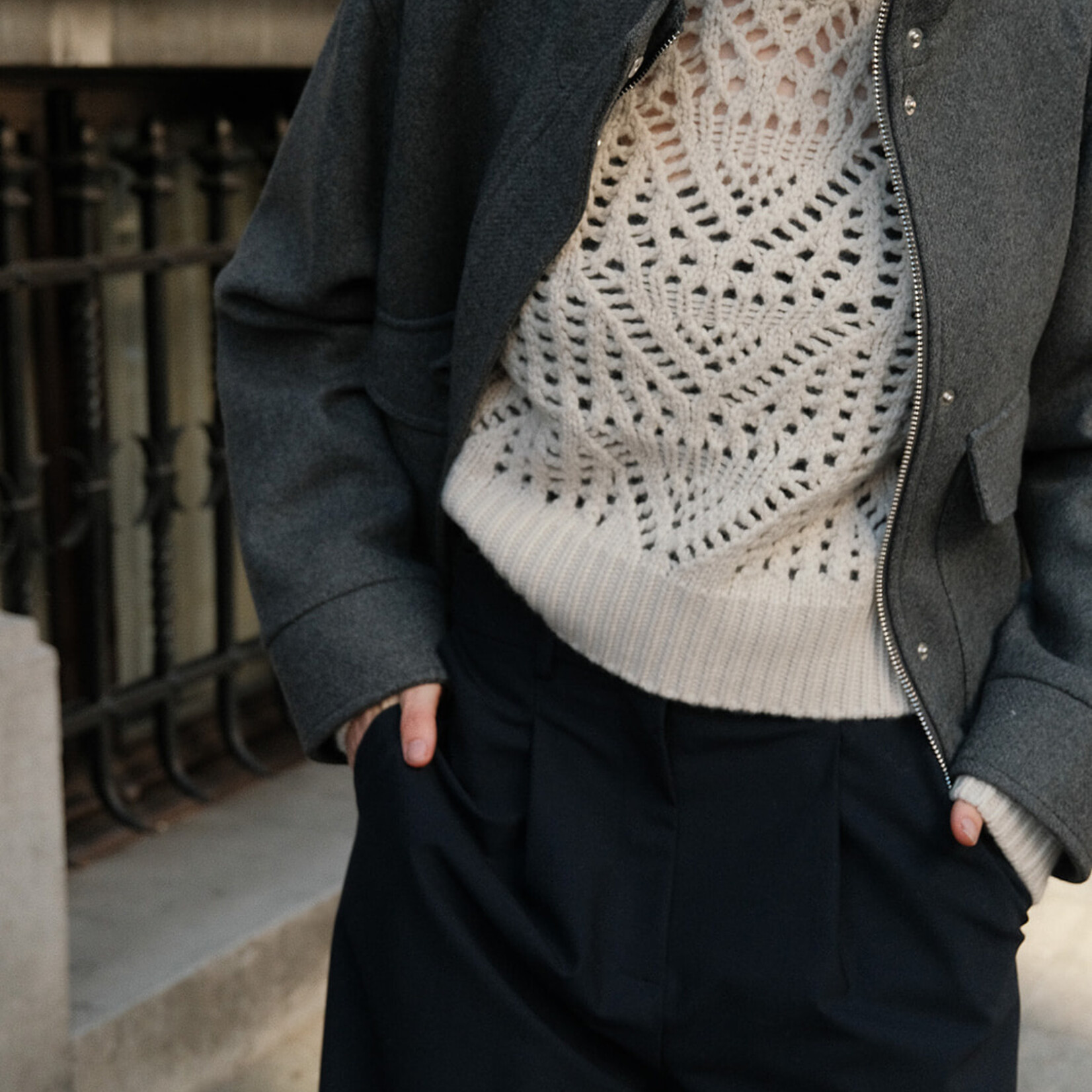 Ottod'Ame Pleated palazzo trousers