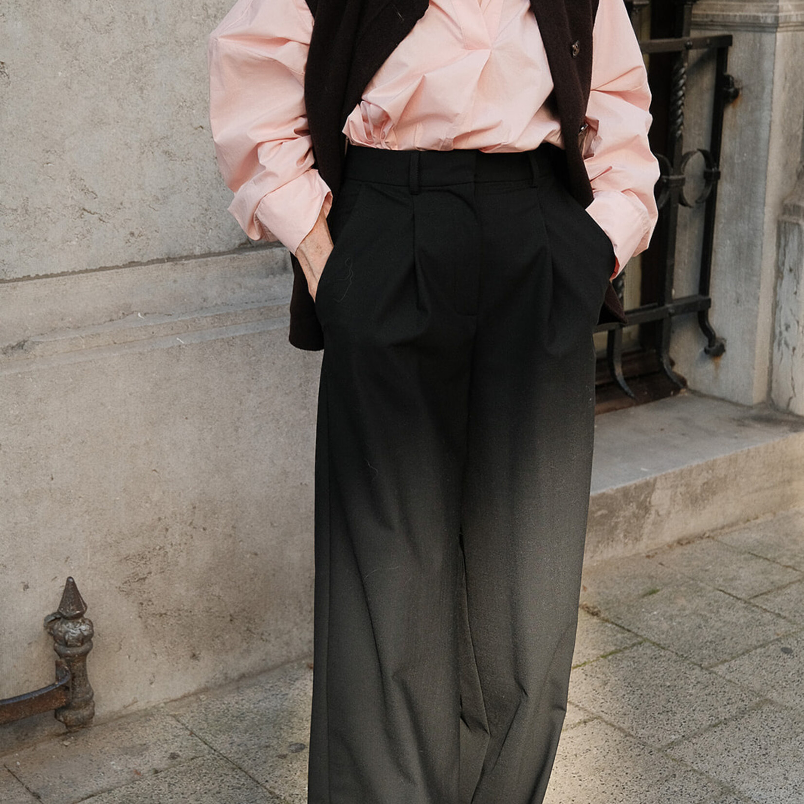 Ottod'Ame Pleated palazzo trousers