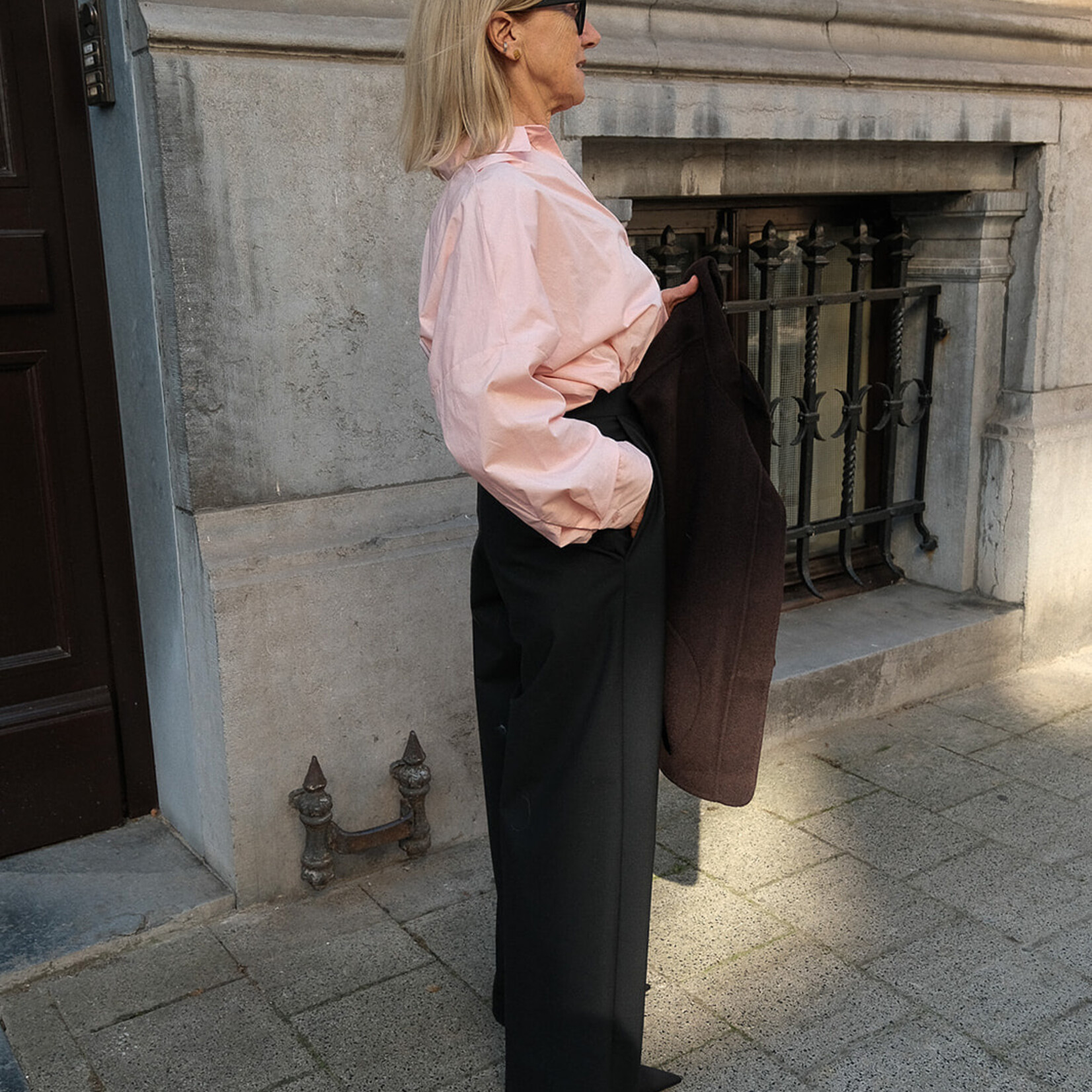Ottod'Ame Pleated palazzo trousers