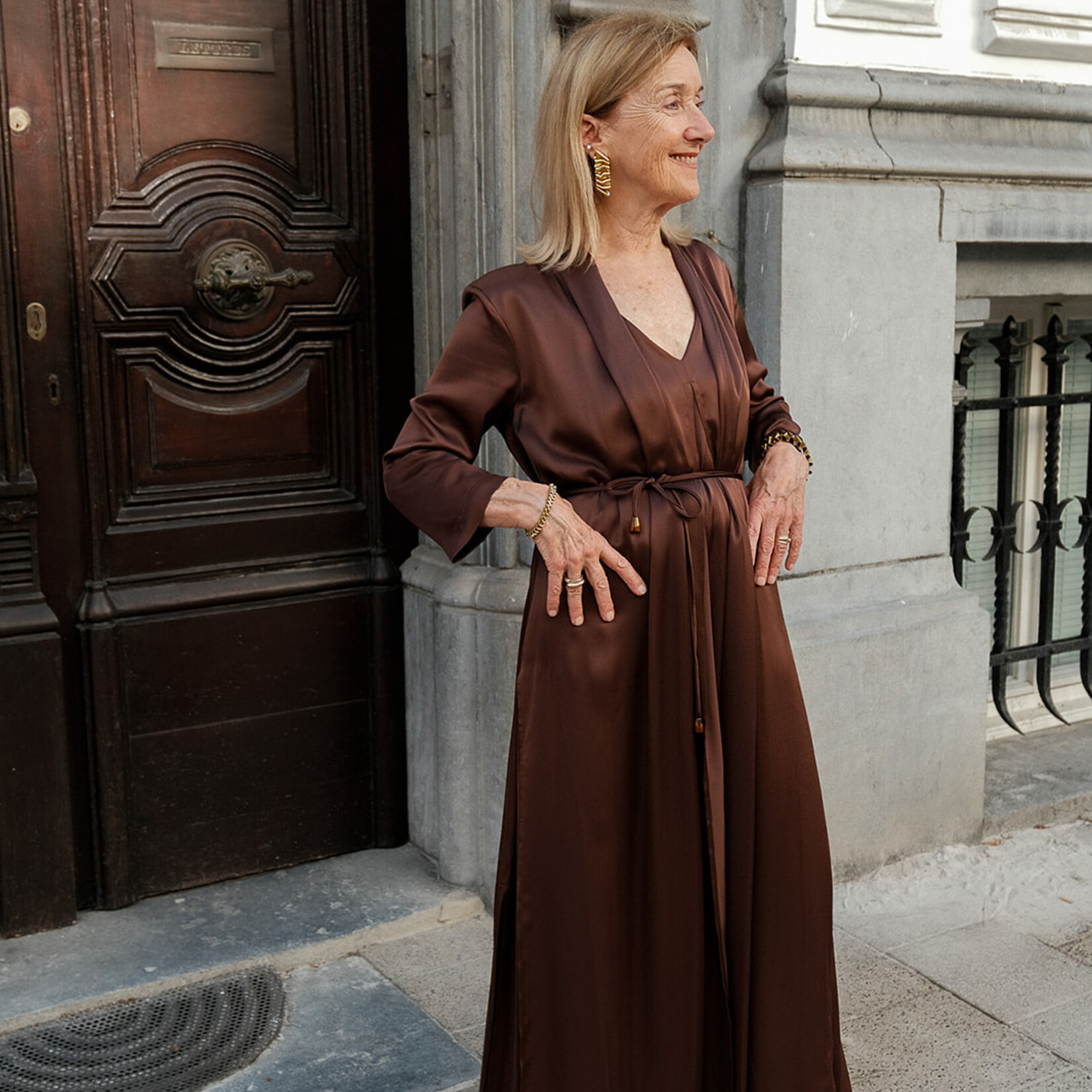 Ottod'Ame Belted midi dress